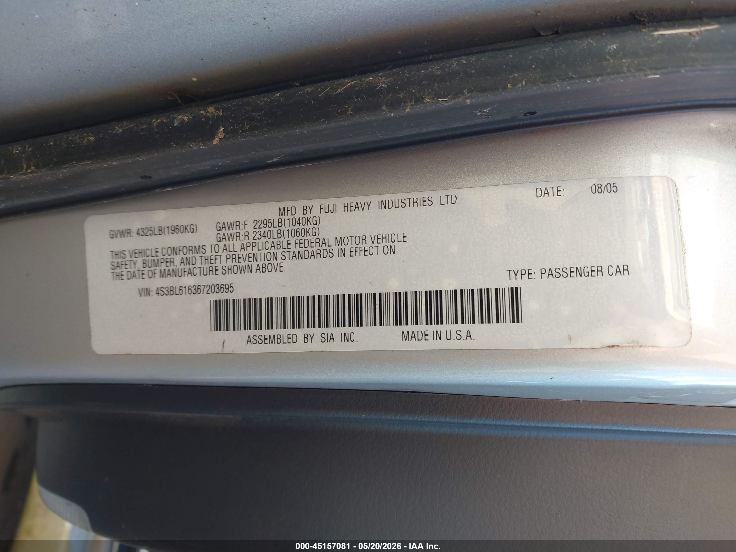 SUBARU LEGACY image 9