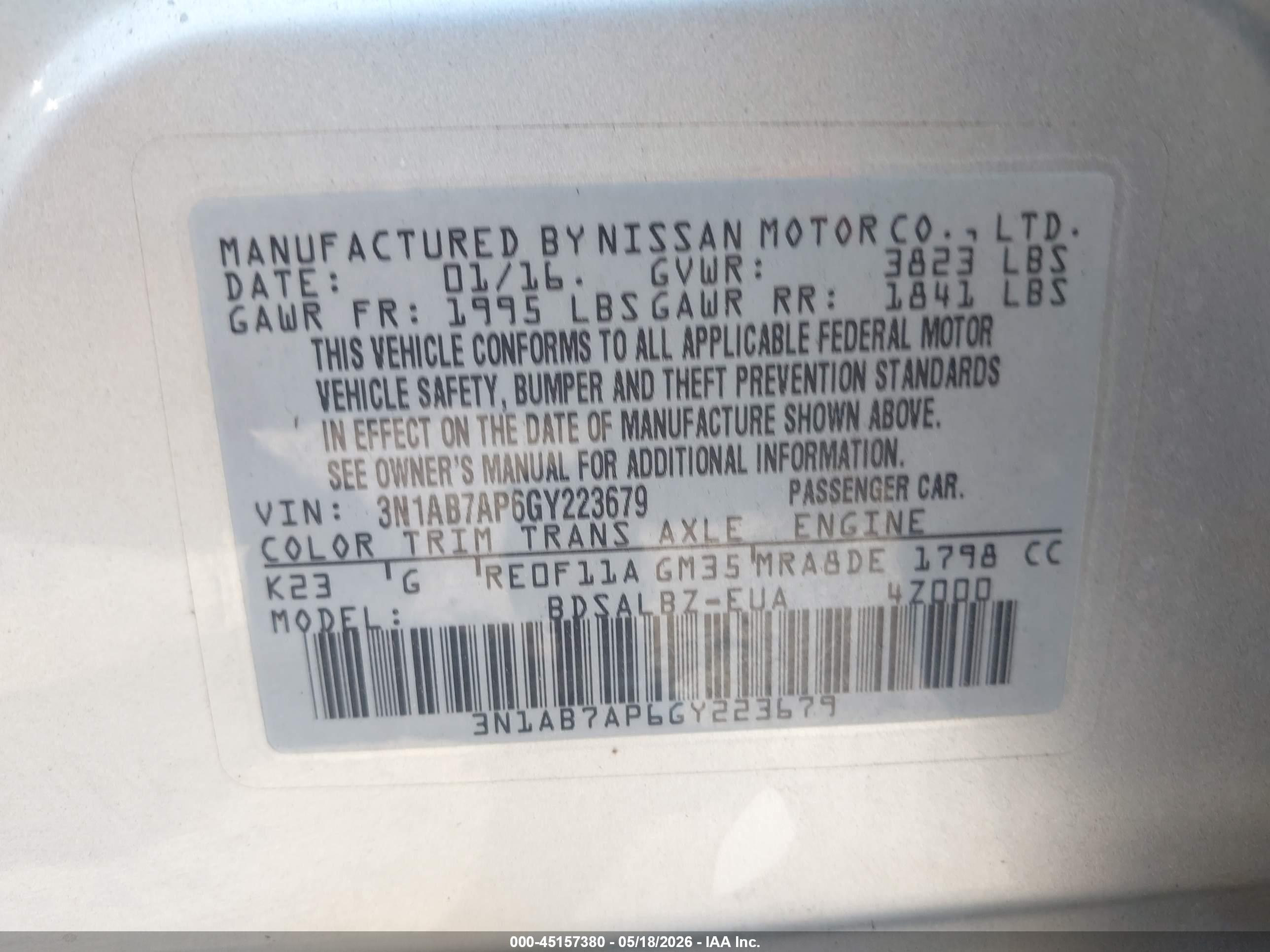 NISSAN SENTRA image 9