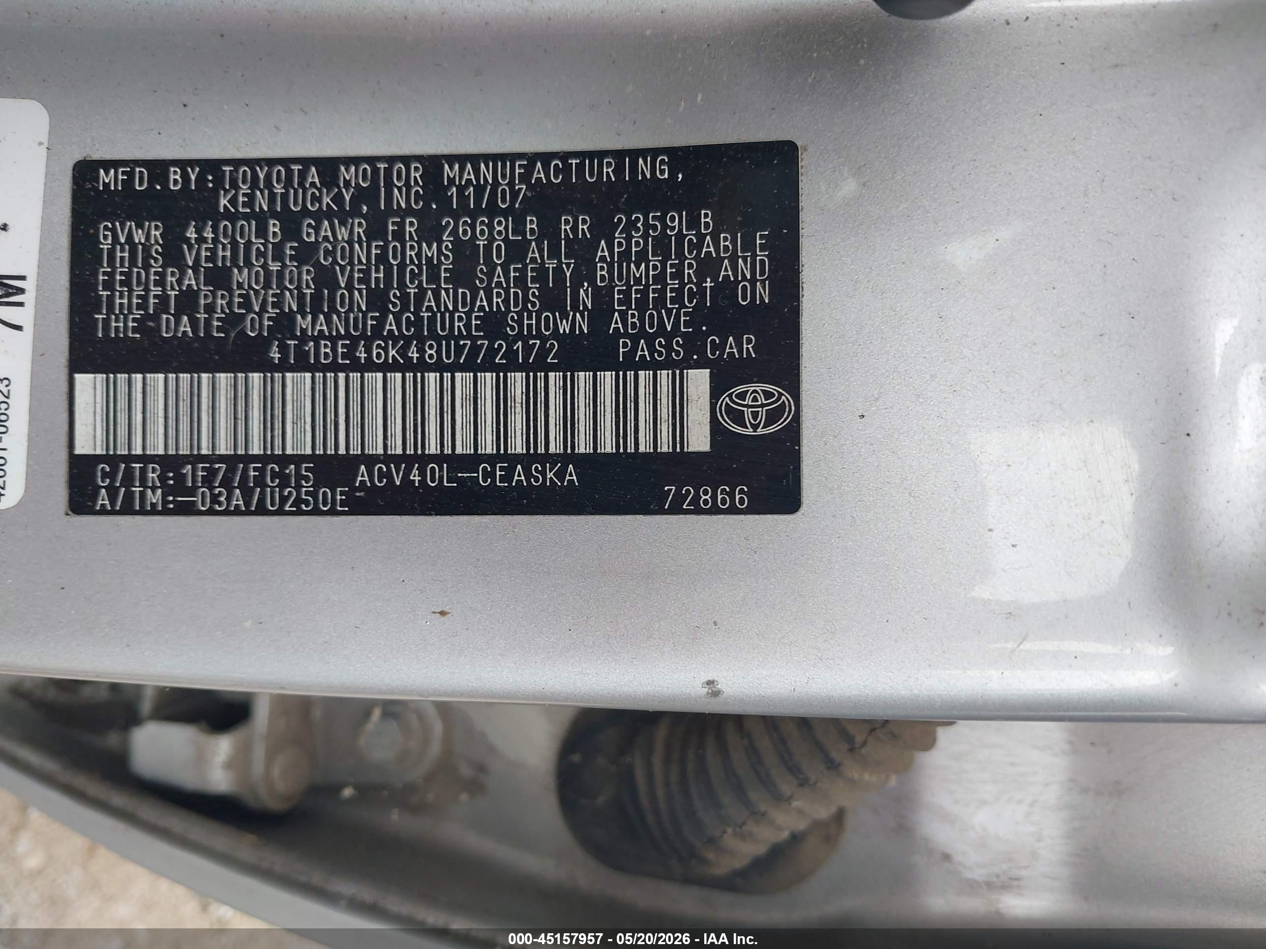 TOYOTA CAMRY image 9