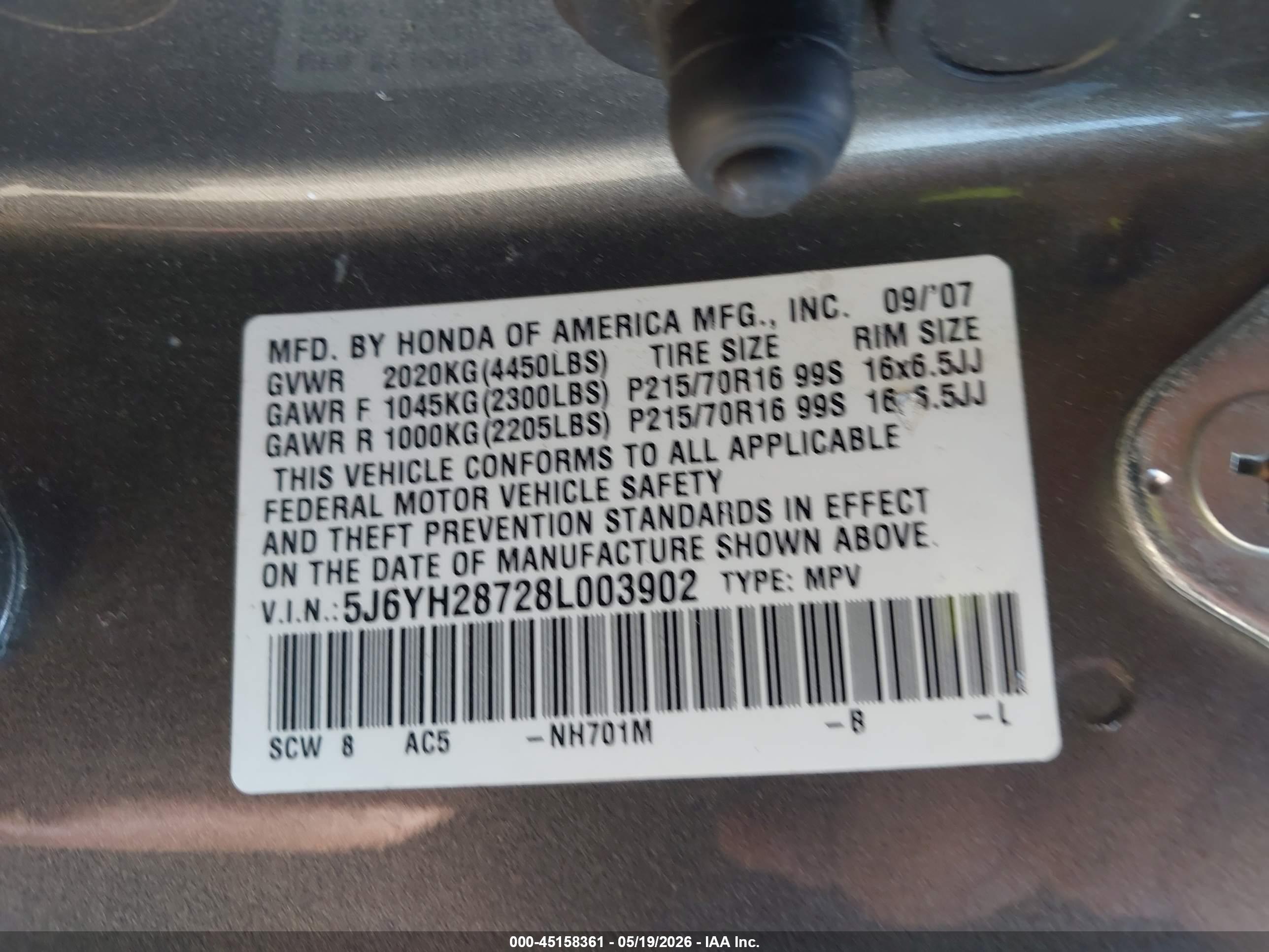 HONDA ELEMENT image 9