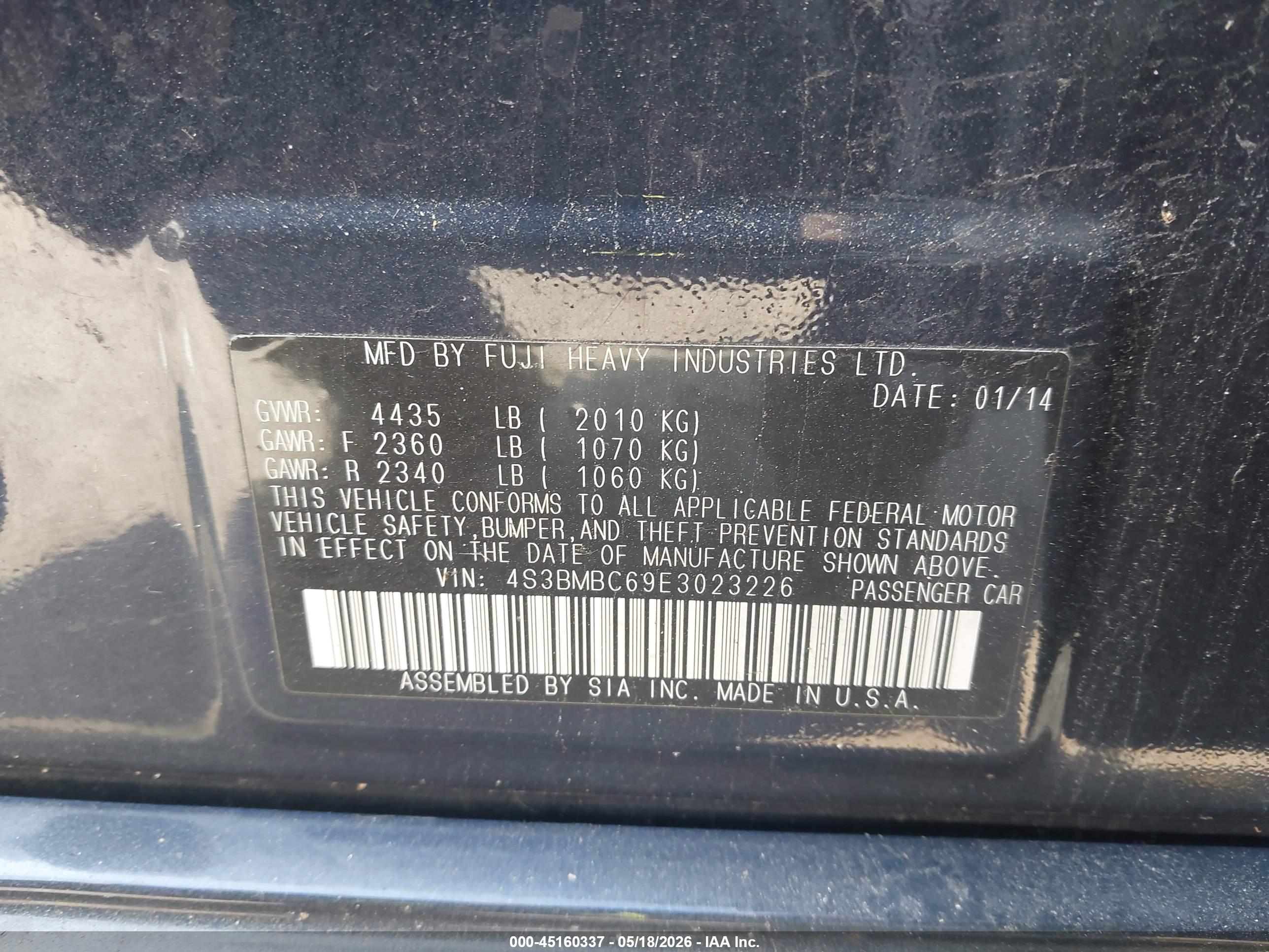 SUBARU LEGACY image 9