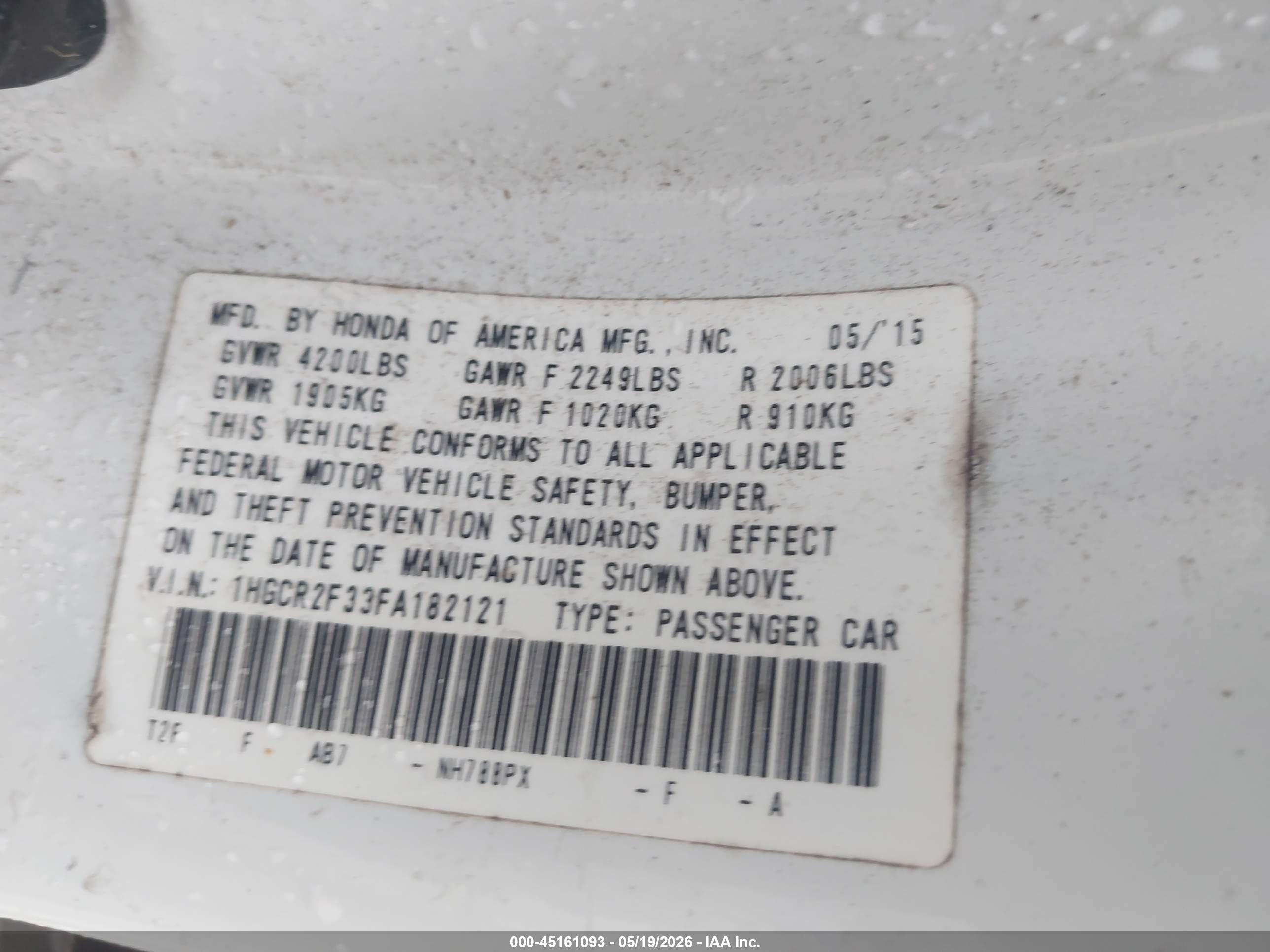 HONDA ACCORD image 9