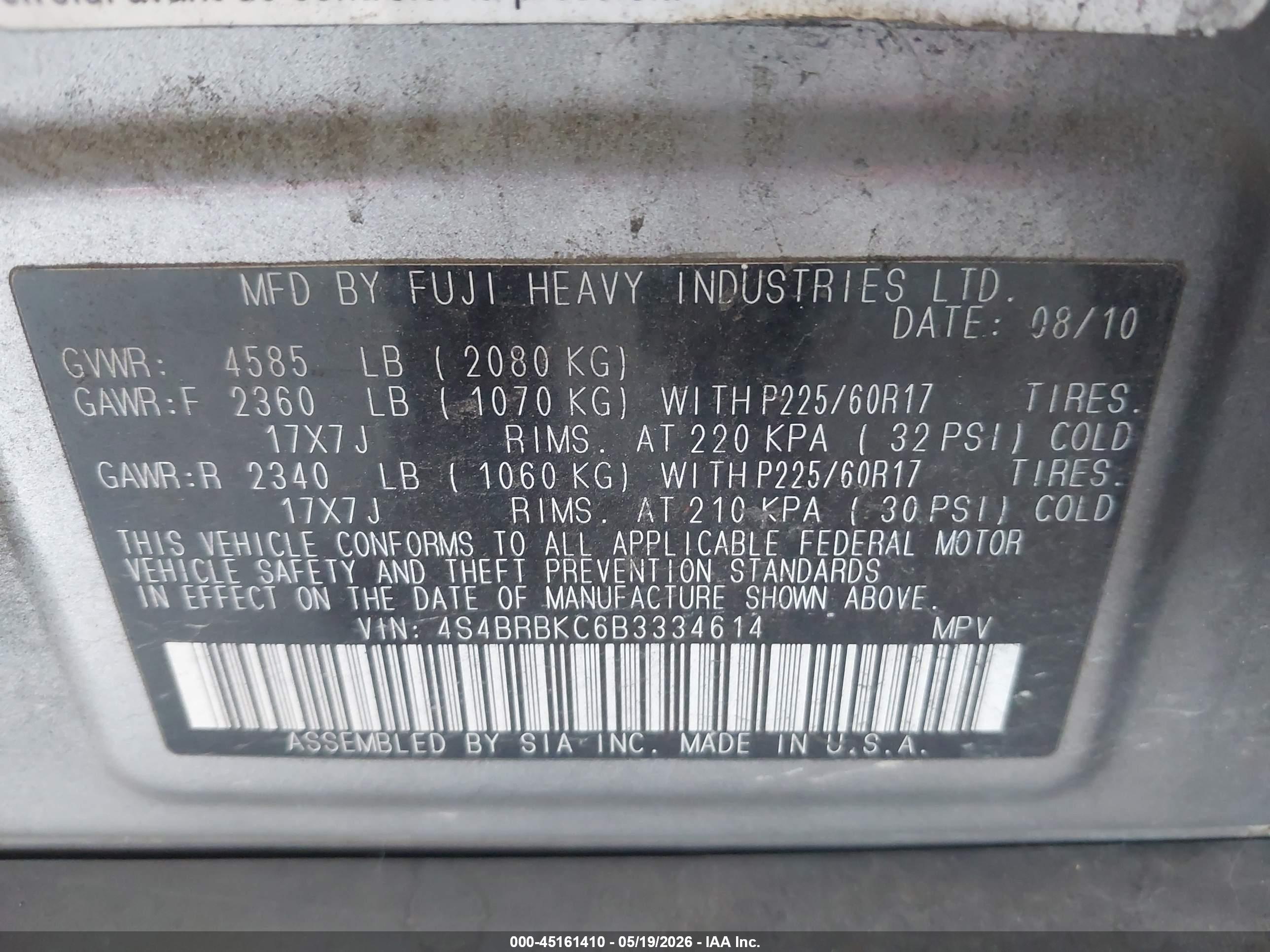 SUBARU OUTBACK image 9