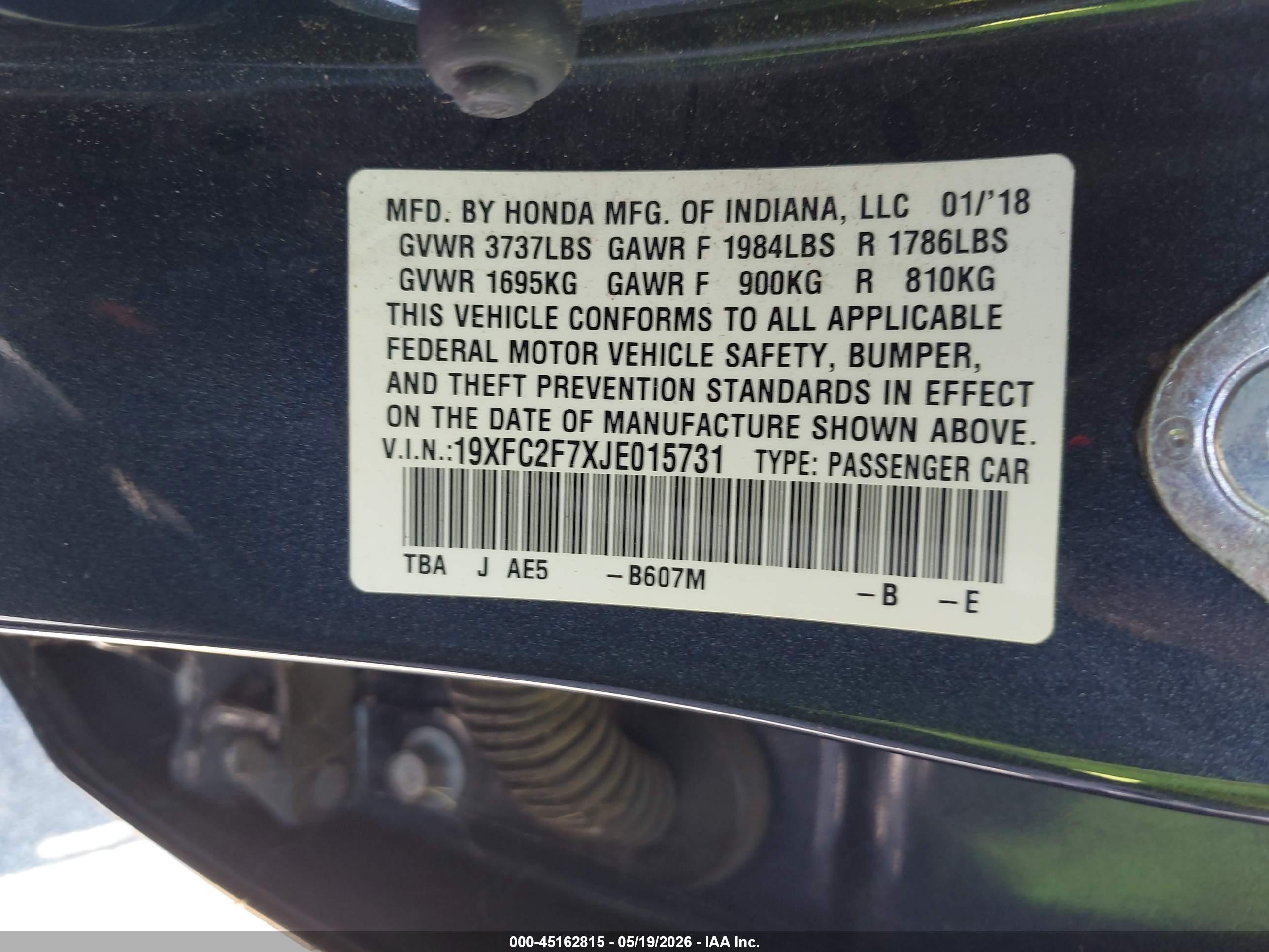 HONDA CIVIC image 9