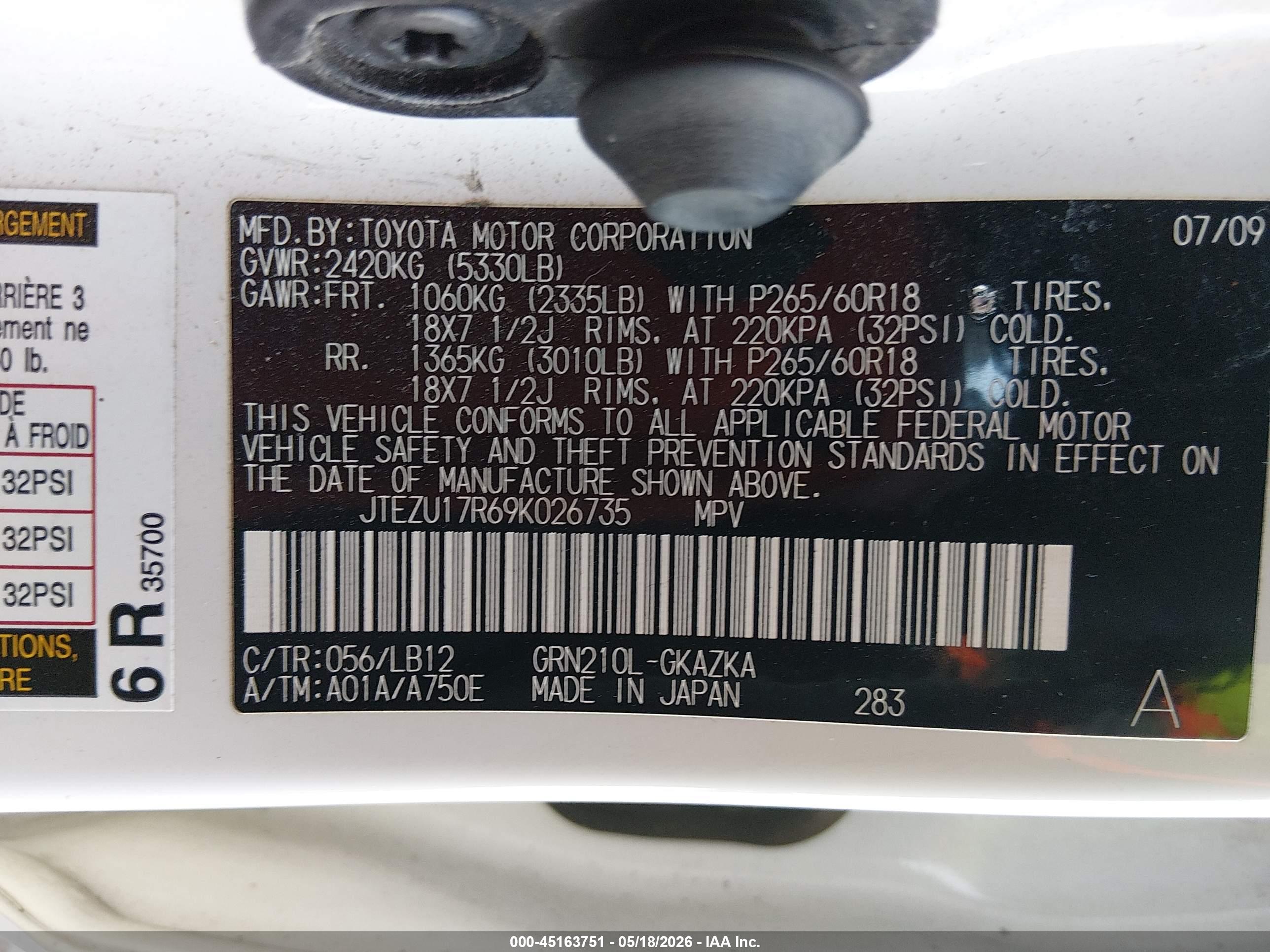 TOYOTA 4RUNNER image 9