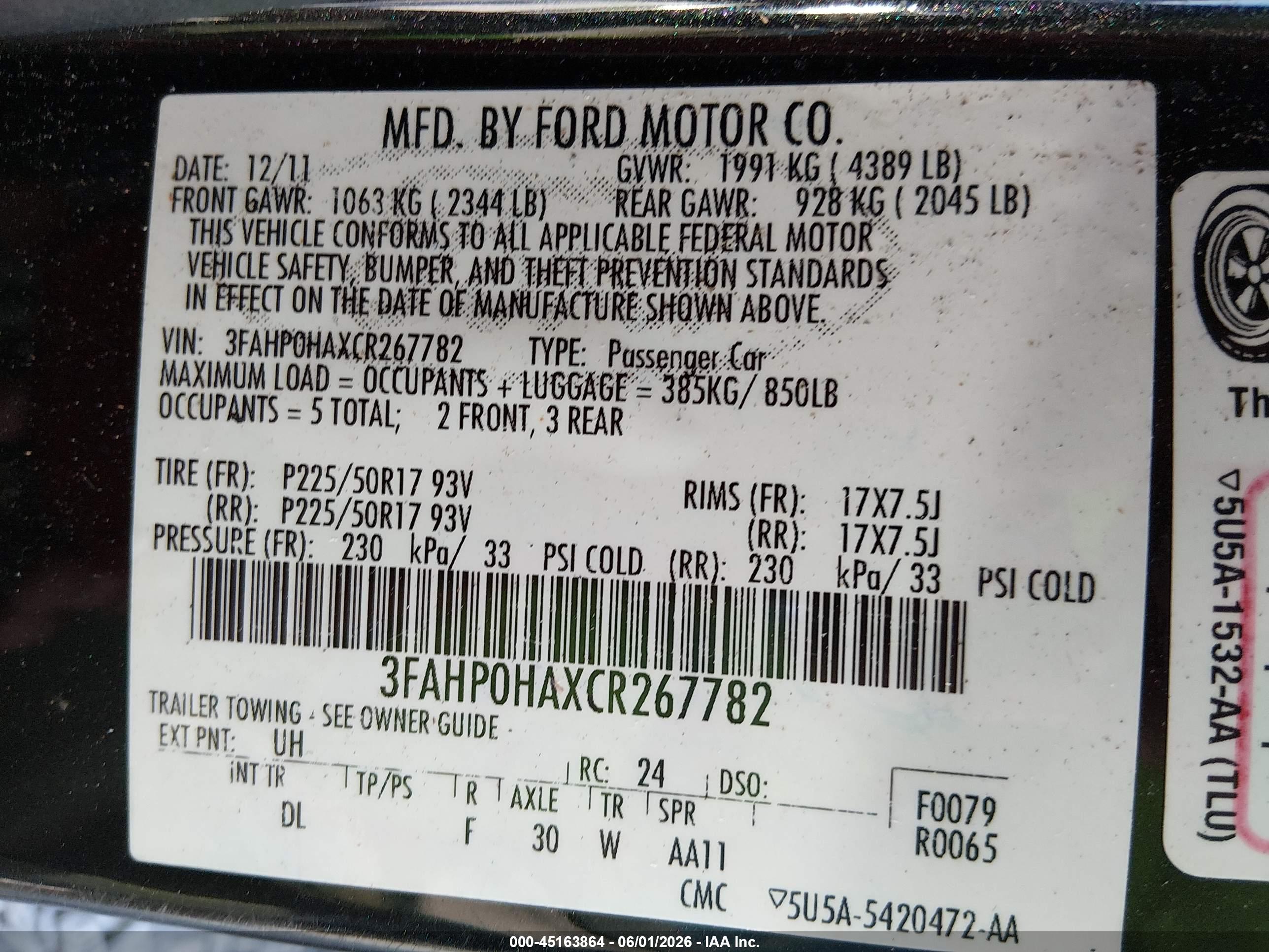 FORD FUSION image 9