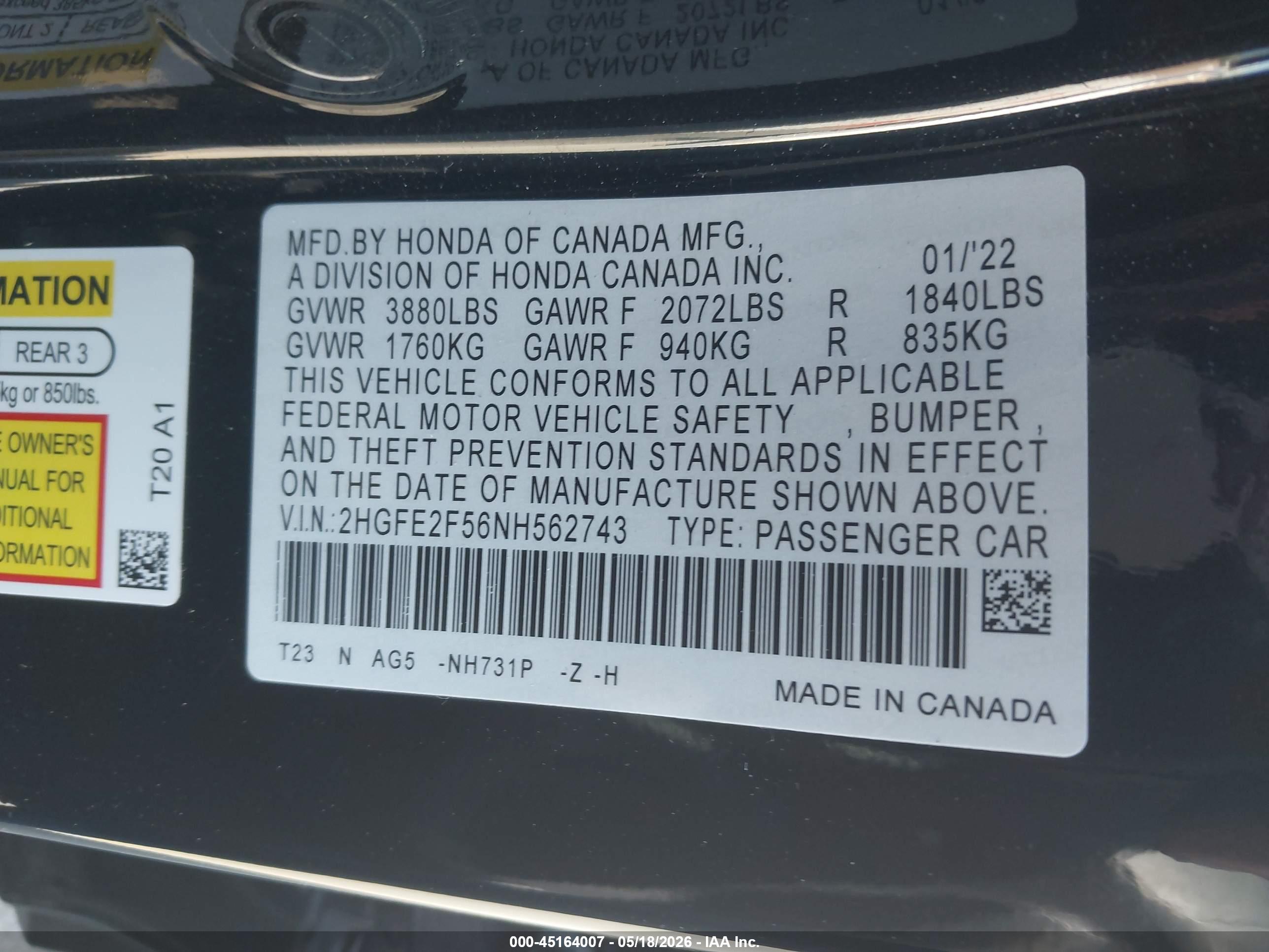 HONDA CIVIC image 9