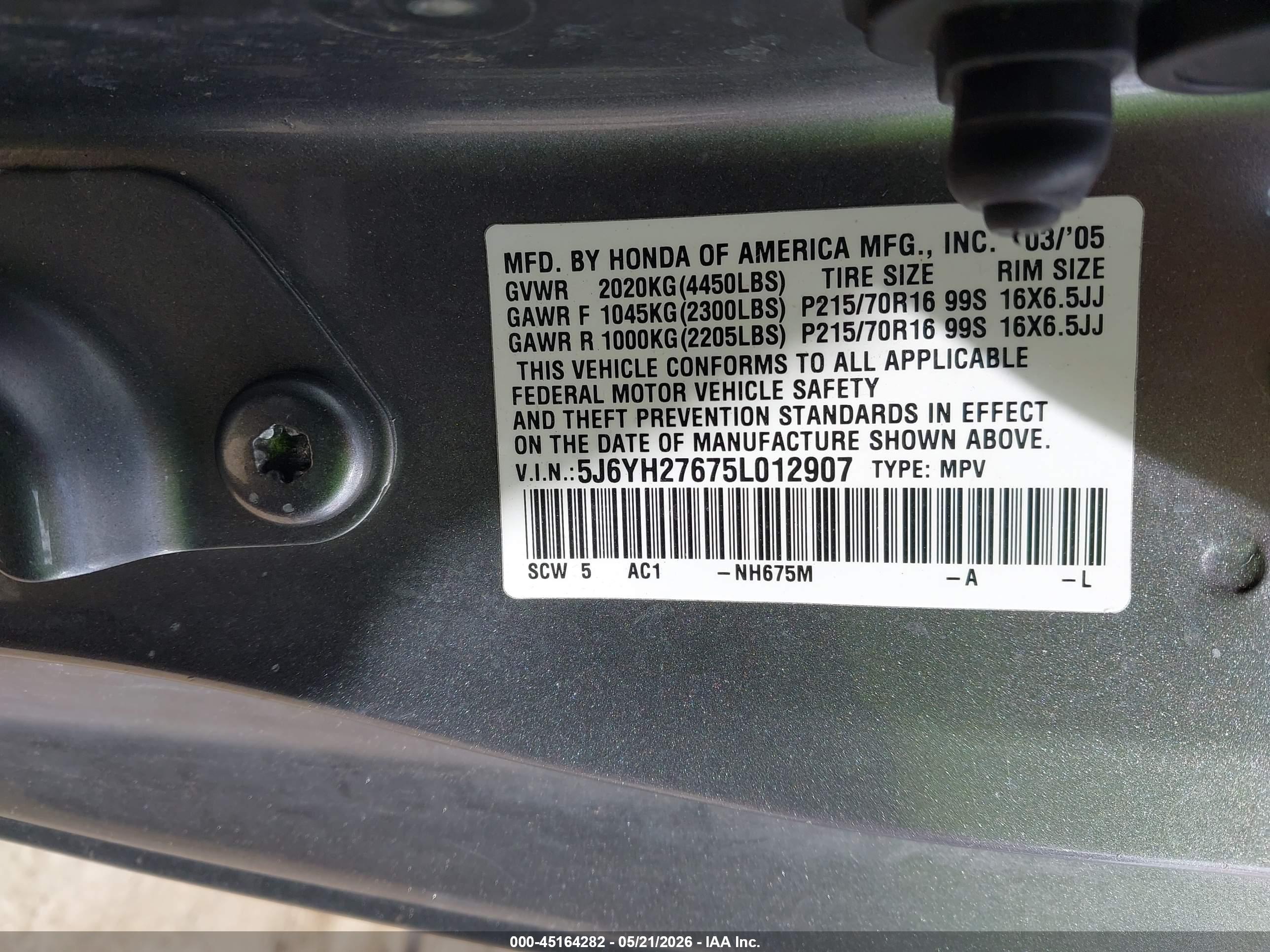 HONDA ELEMENT image 9