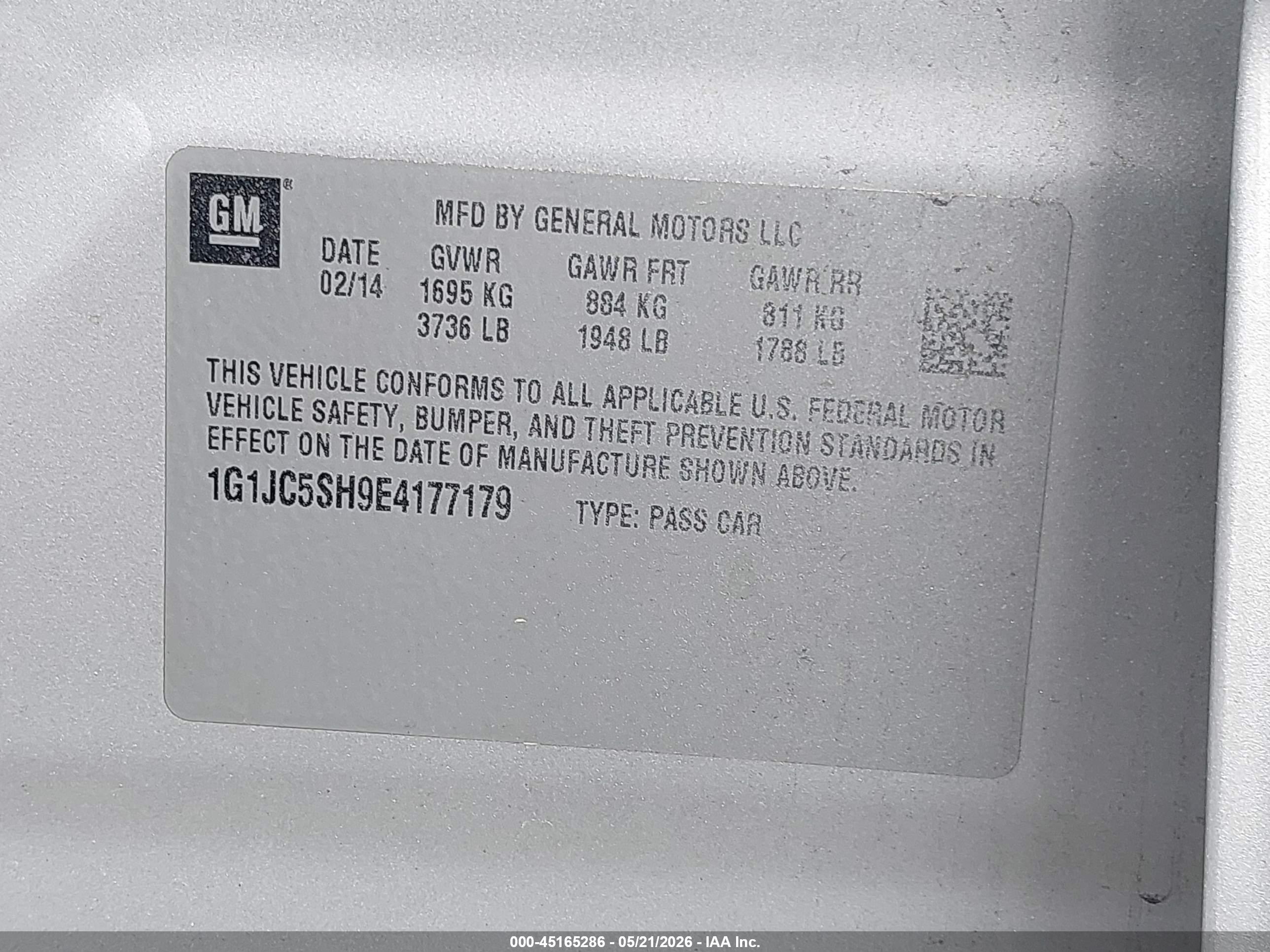 CHEVROLET SONIC image 9