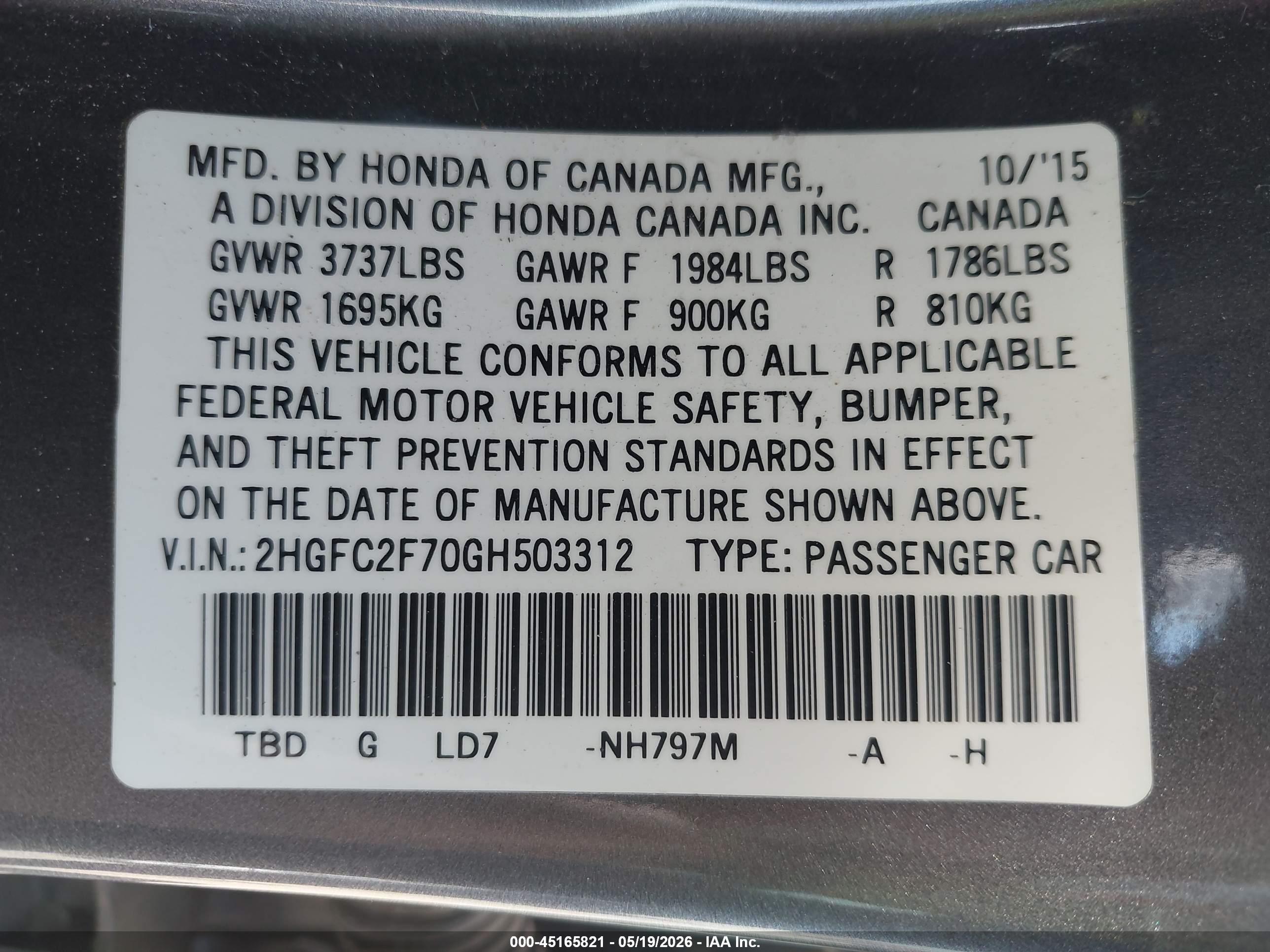 HONDA CIVIC image 9