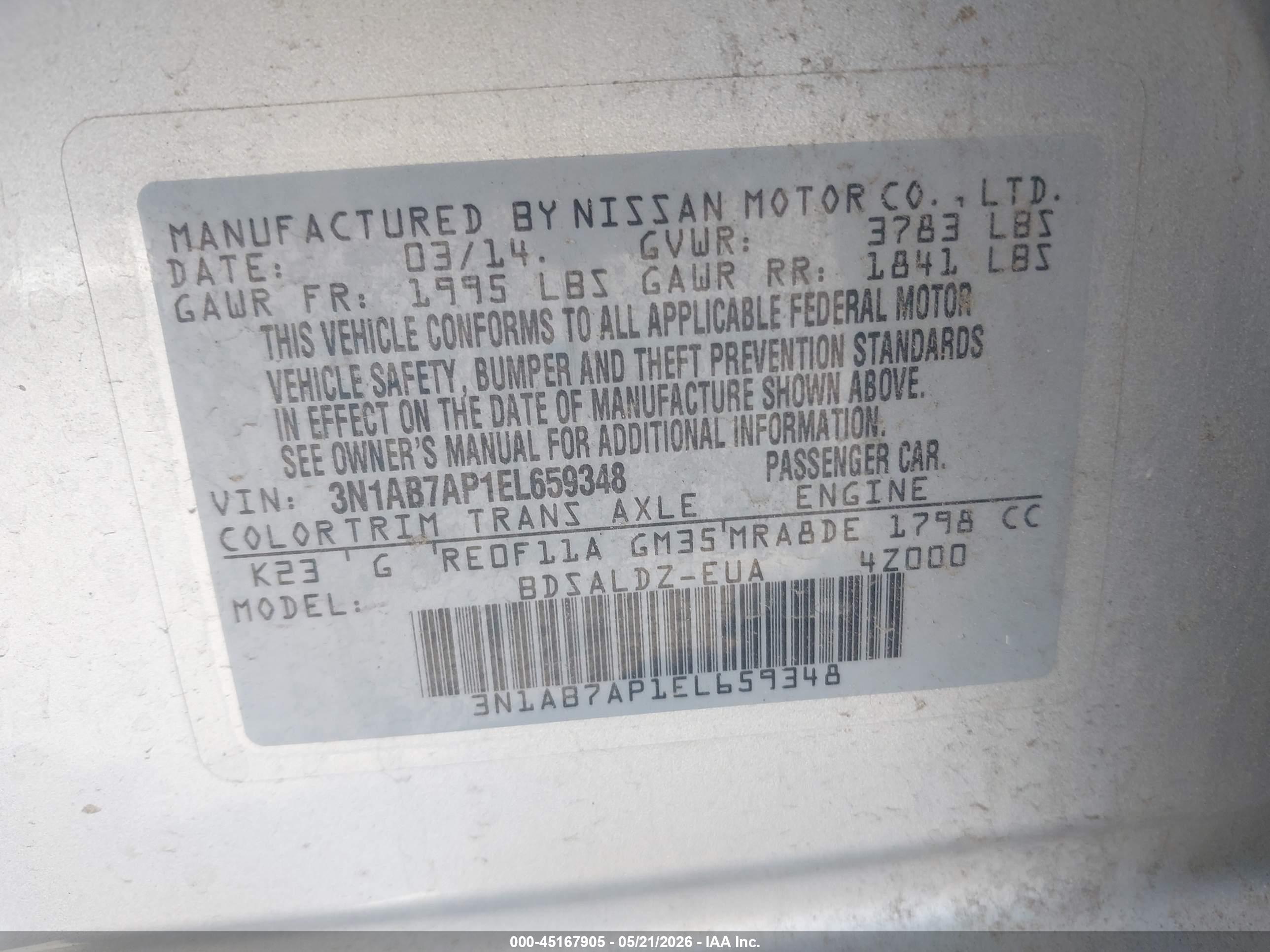 NISSAN SENTRA image 9