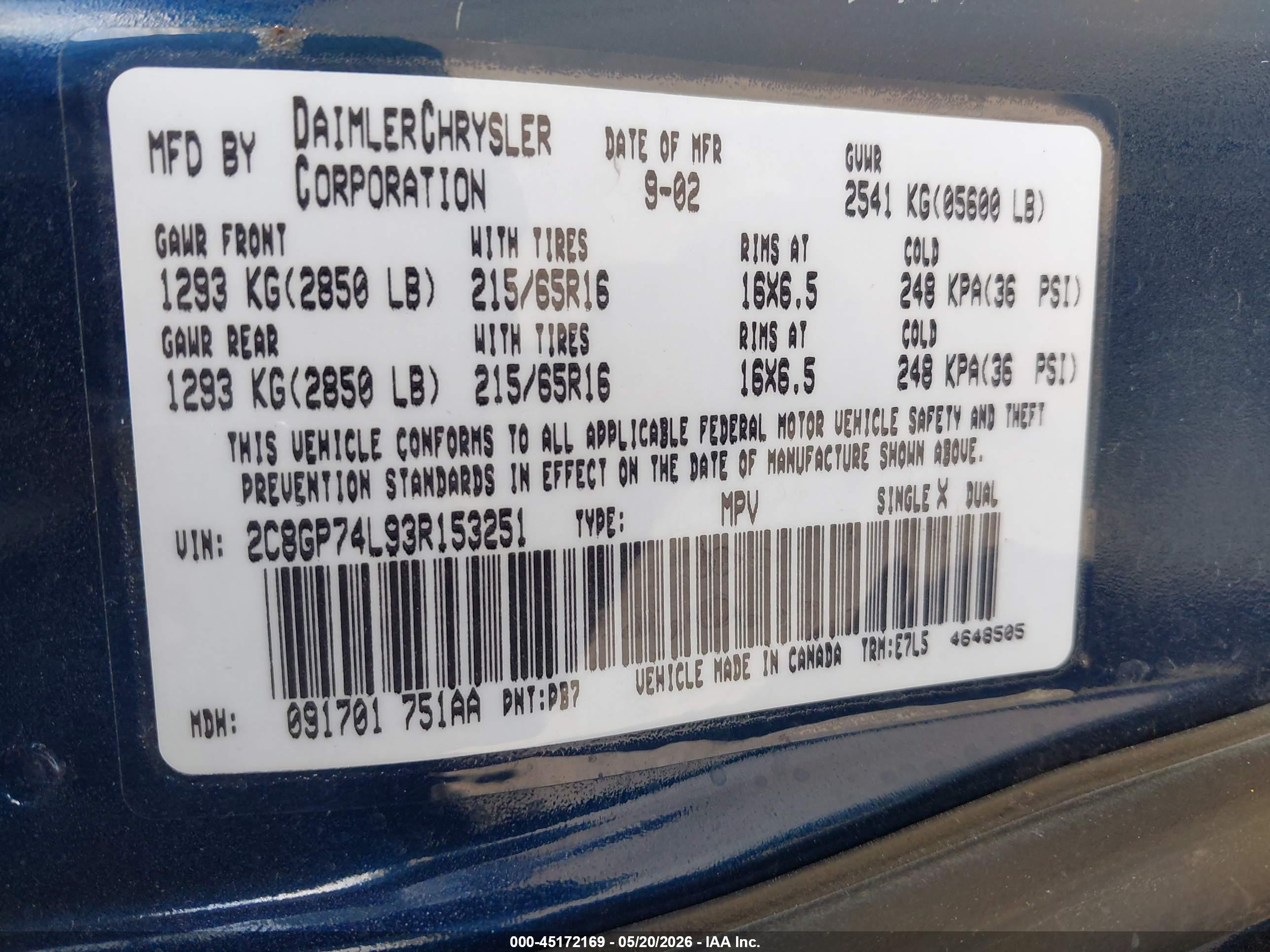 CHRYSLER TOWN image 9
