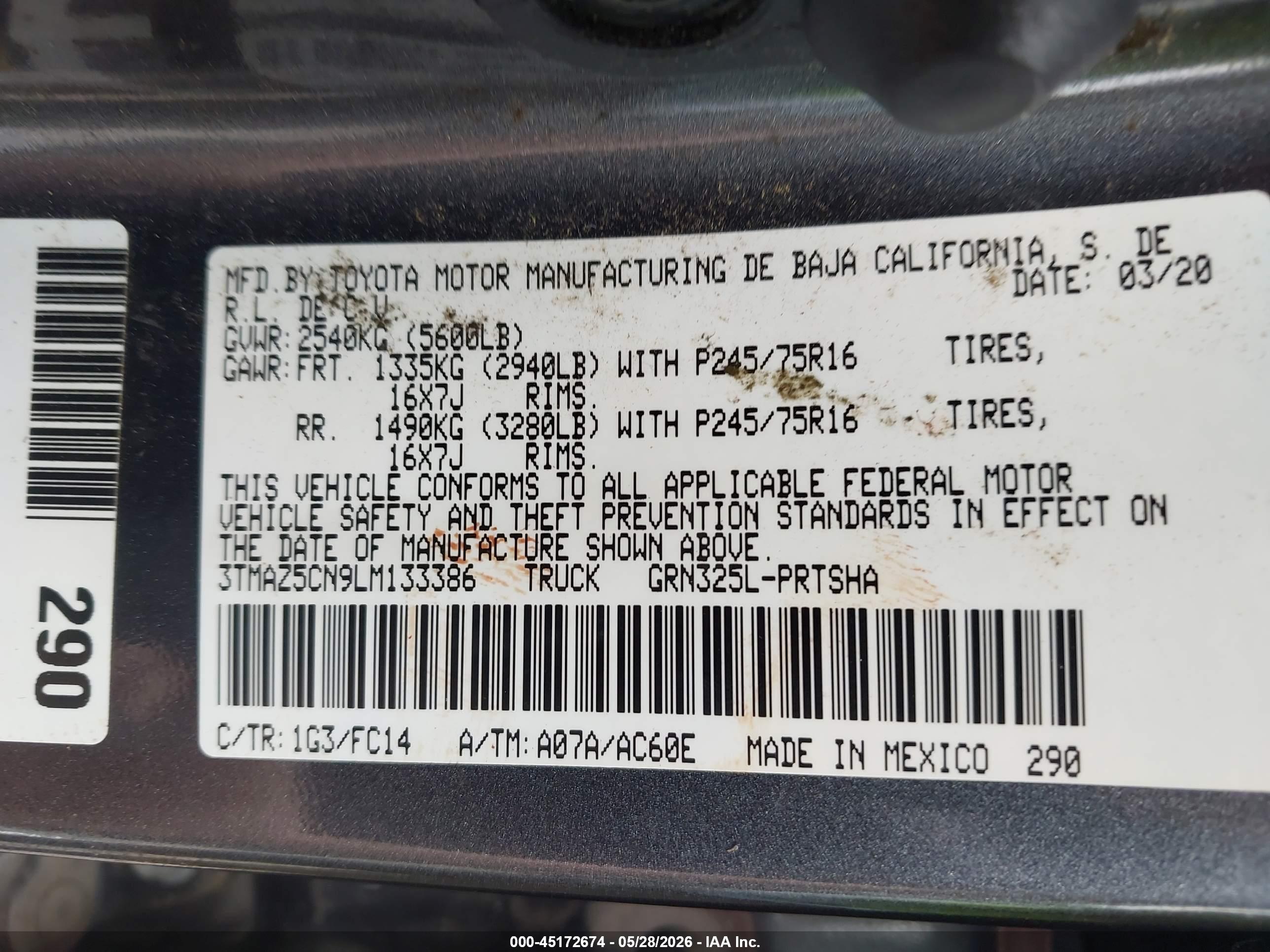 TOYOTA TACOMA image 9