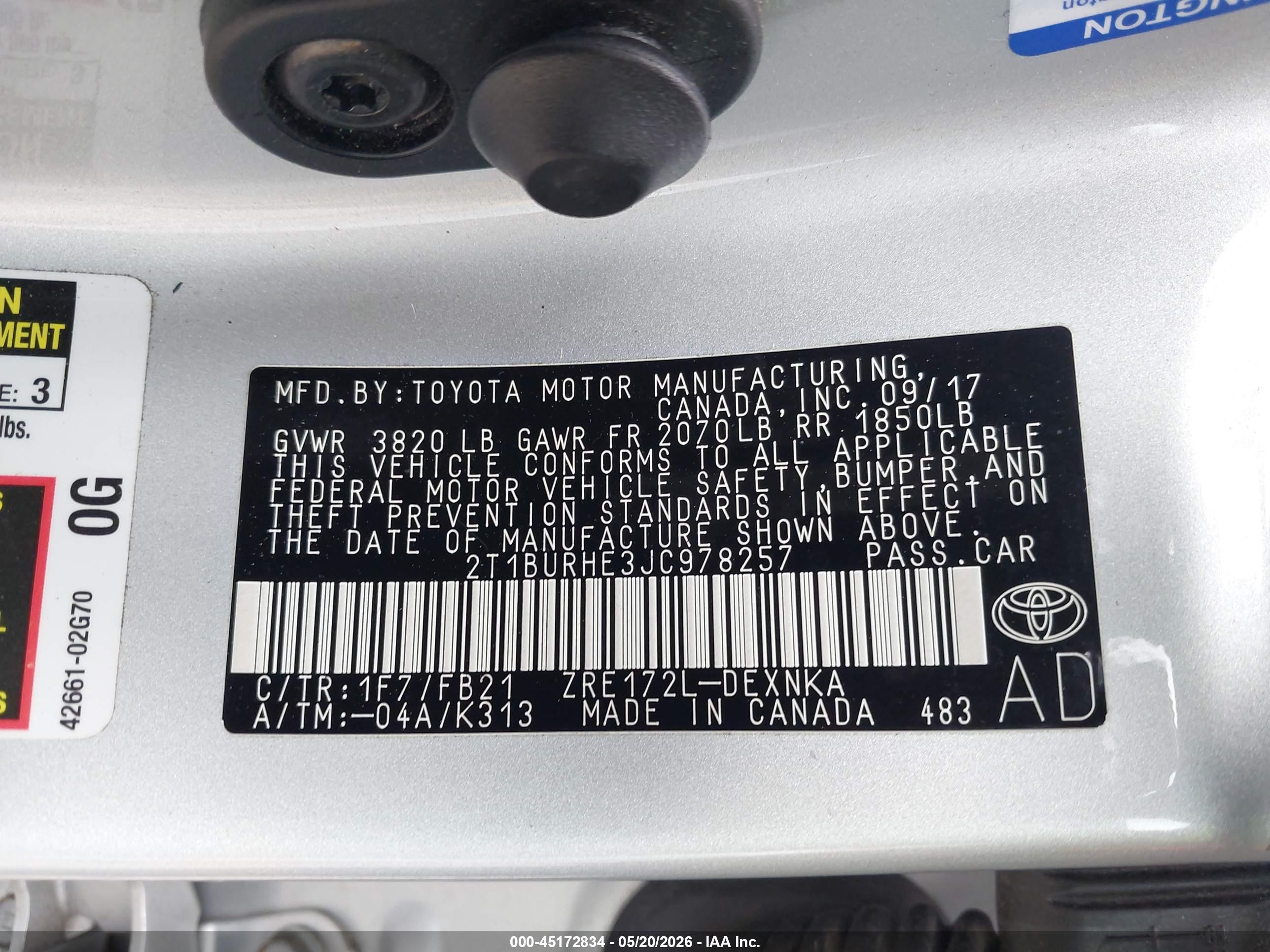 TOYOTA COROLLA image 9