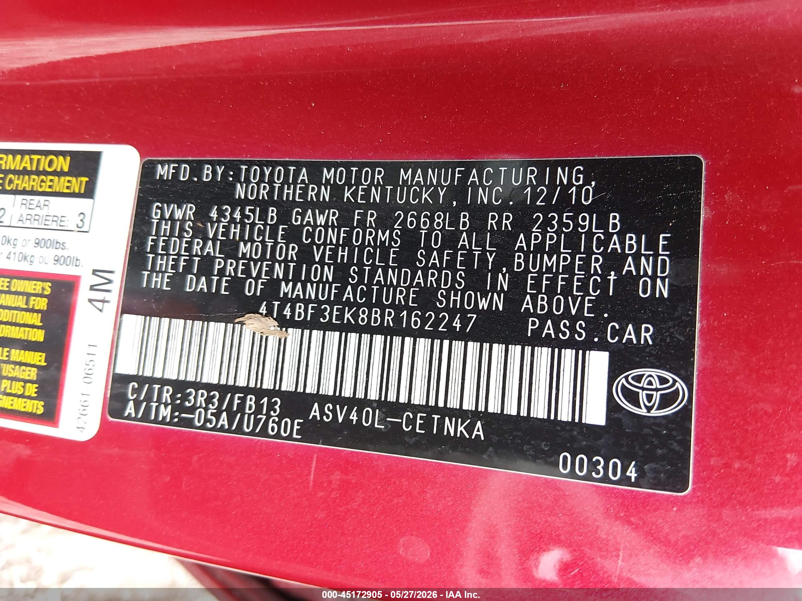 TOYOTA CAMRY image 9