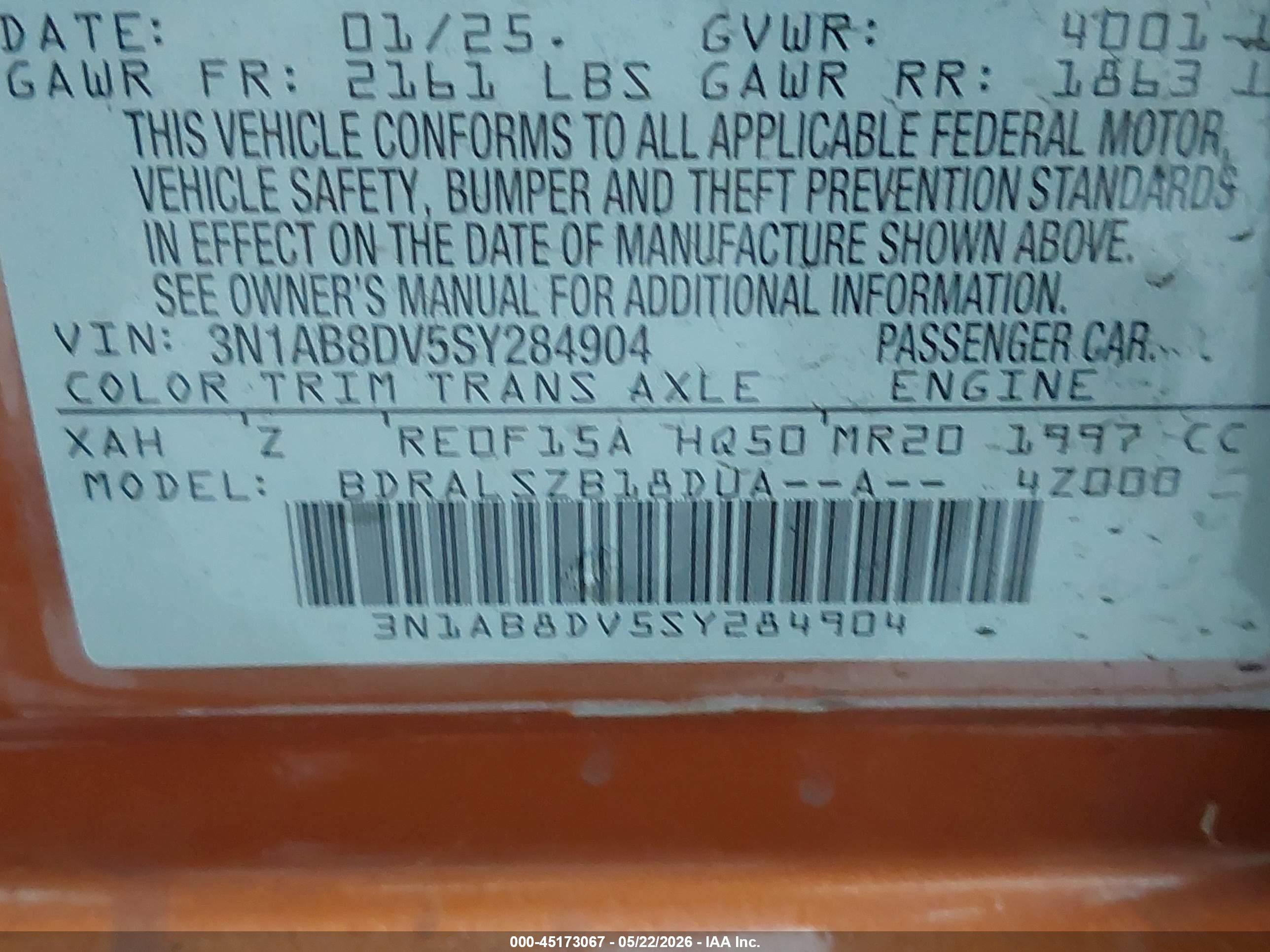 NISSAN SENTRA image 9