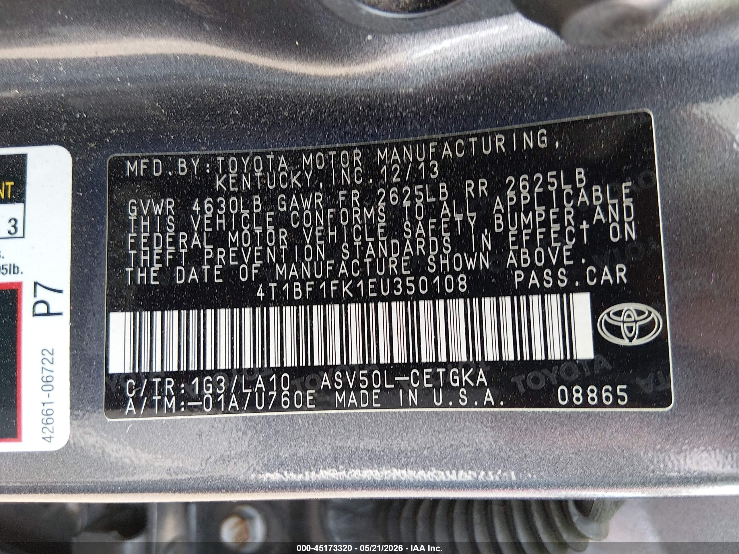 TOYOTA CAMRY image 9