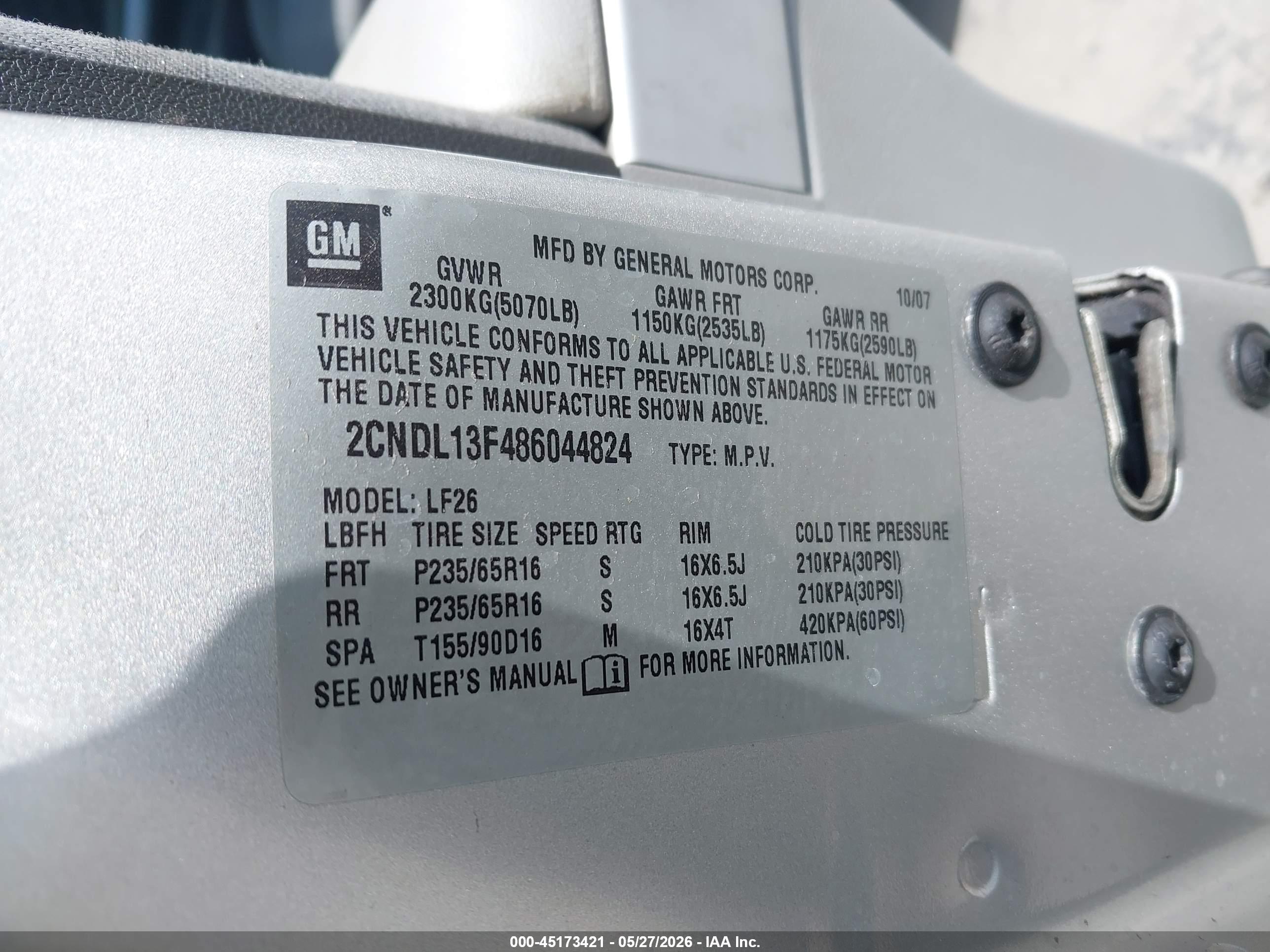 CHEVROLET EQUINOX image 9