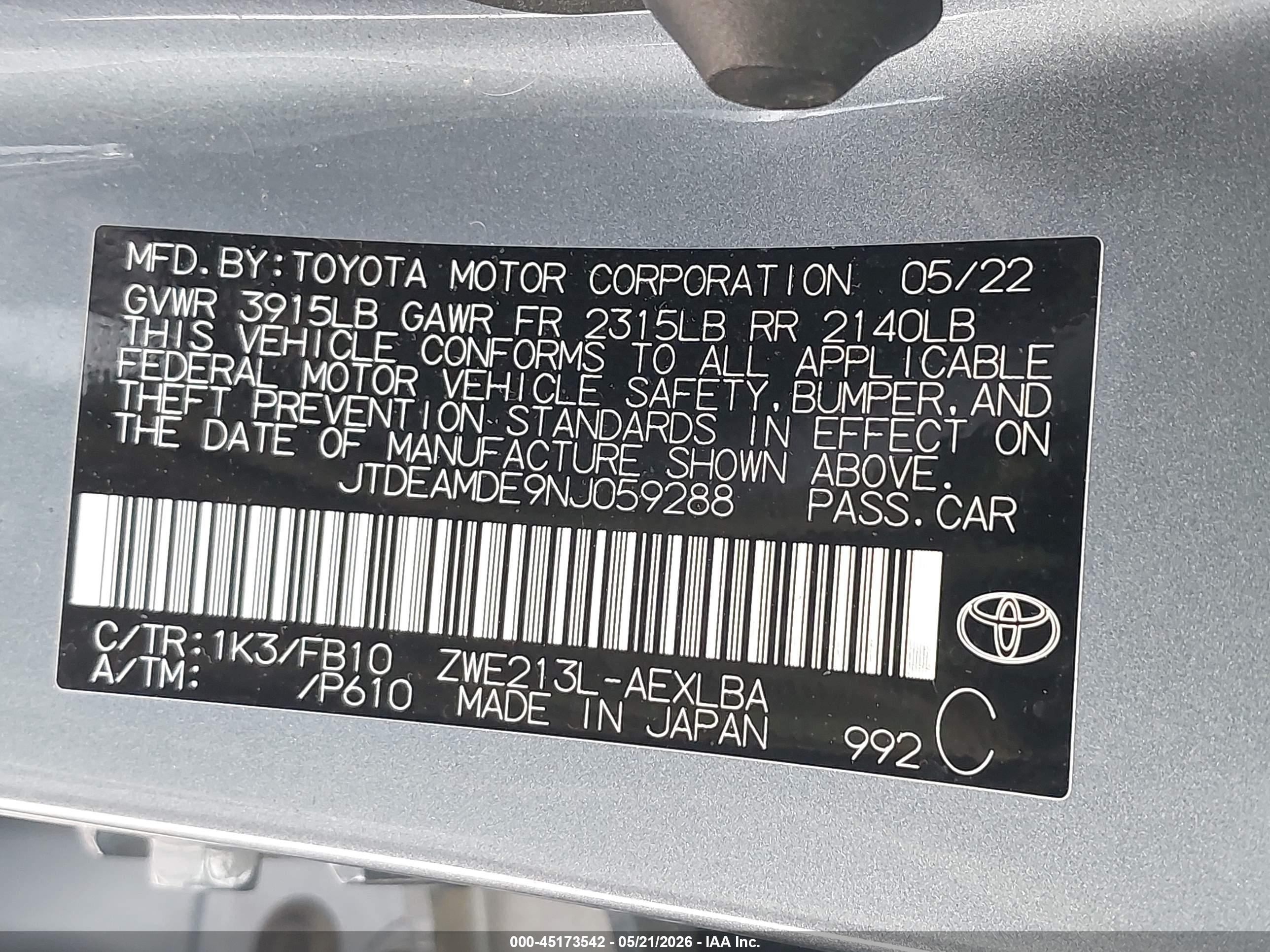 TOYOTA COROLLA image 9