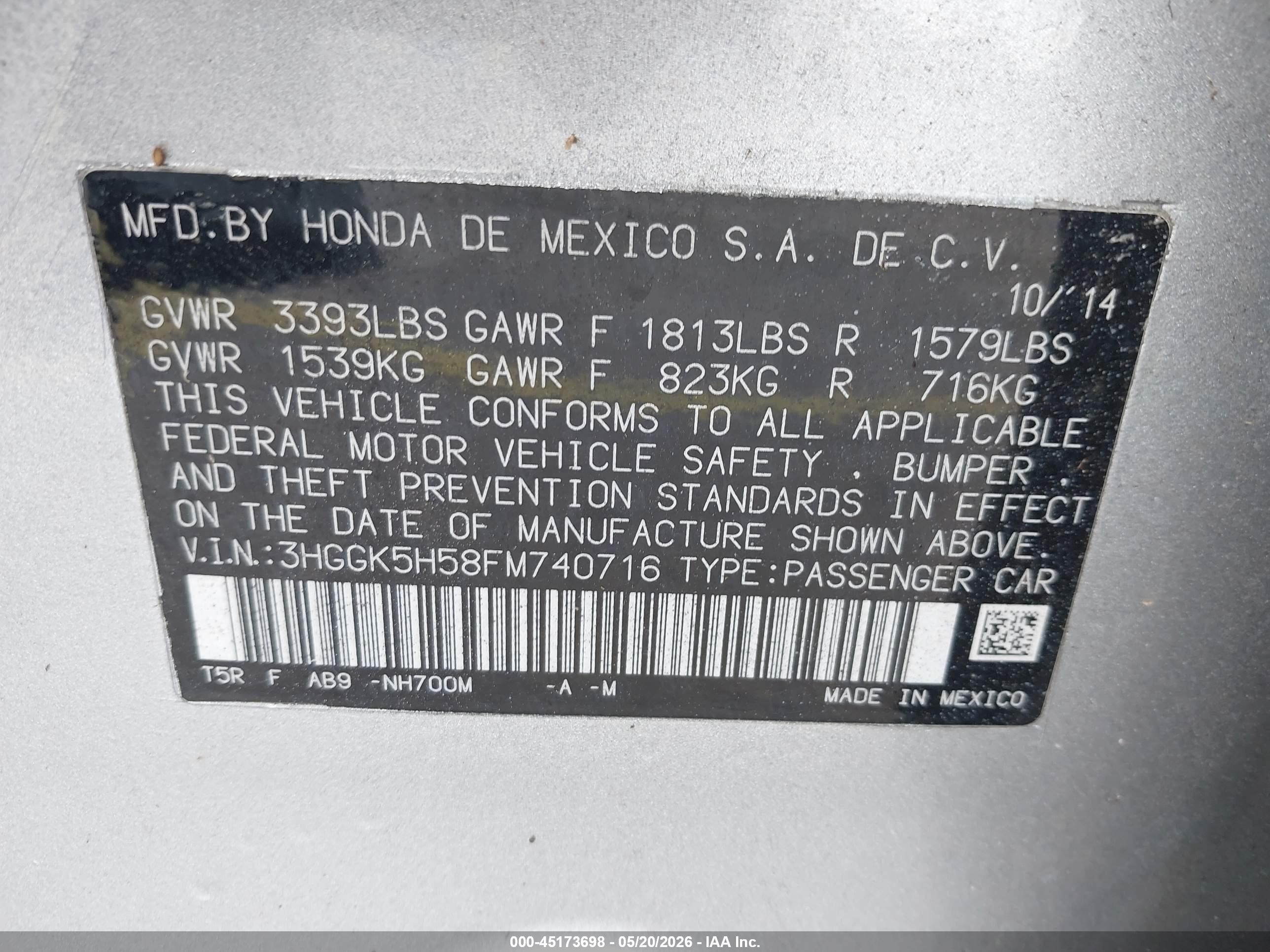 HONDA FIT image 9
