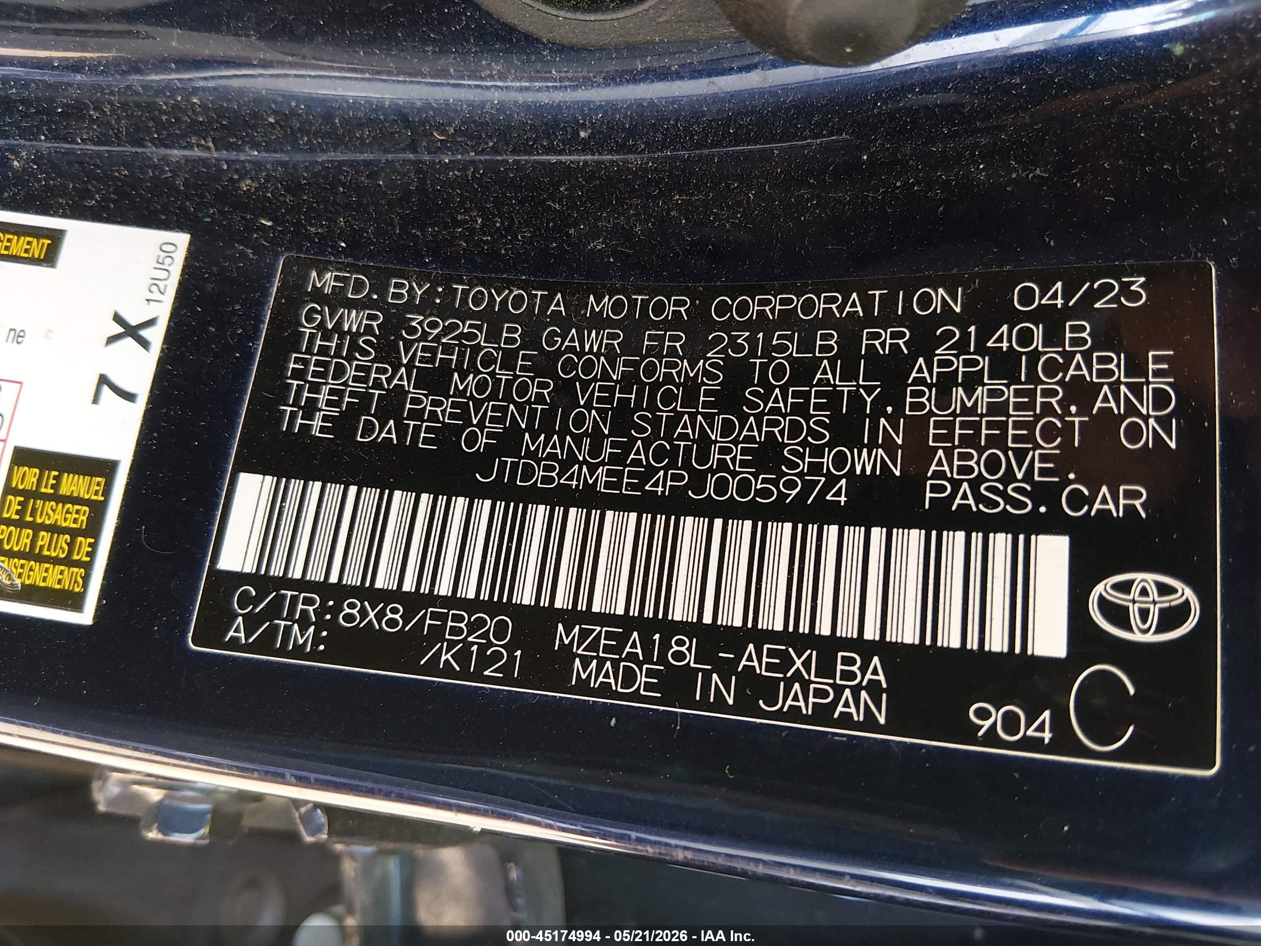 TOYOTA COROLLA image 9