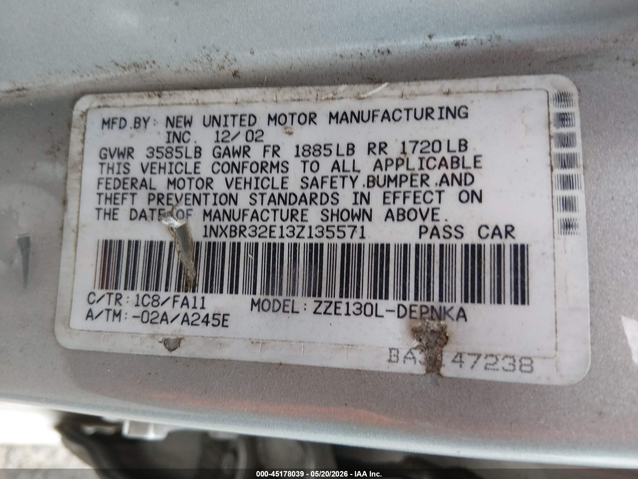 TOYOTA COROLLA image 9