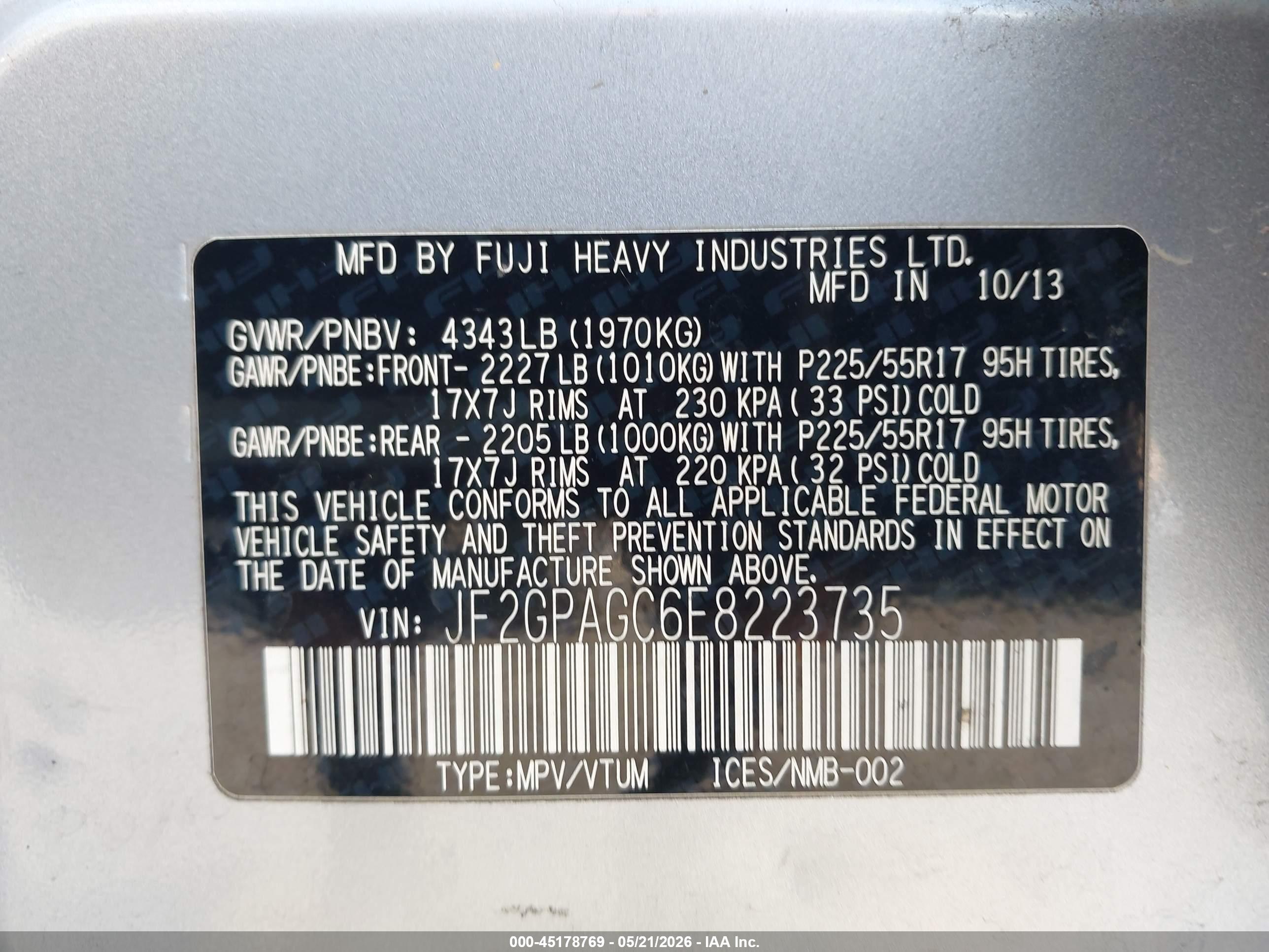 SUBARU XV image 9