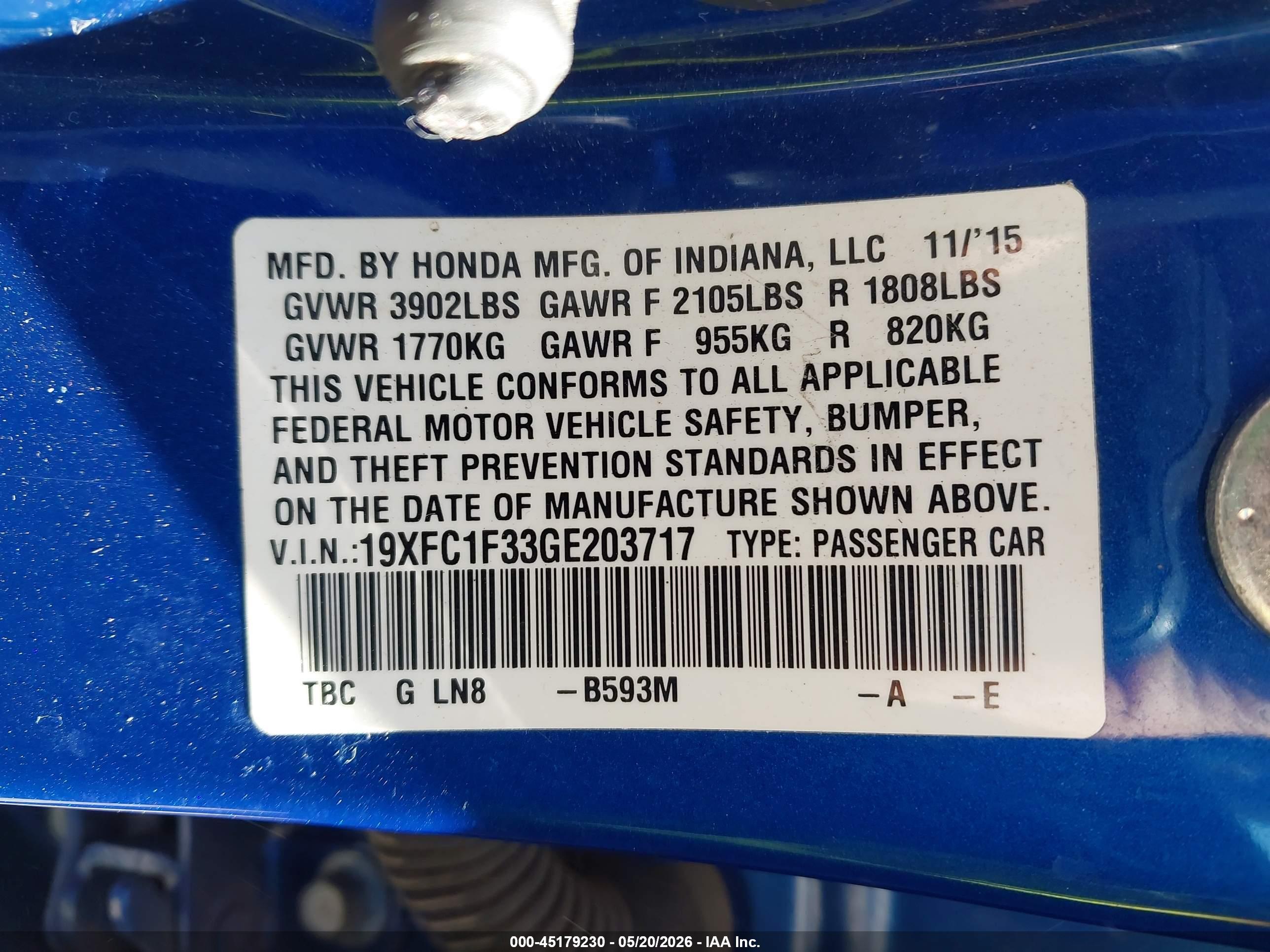 HONDA CIVIC image 9