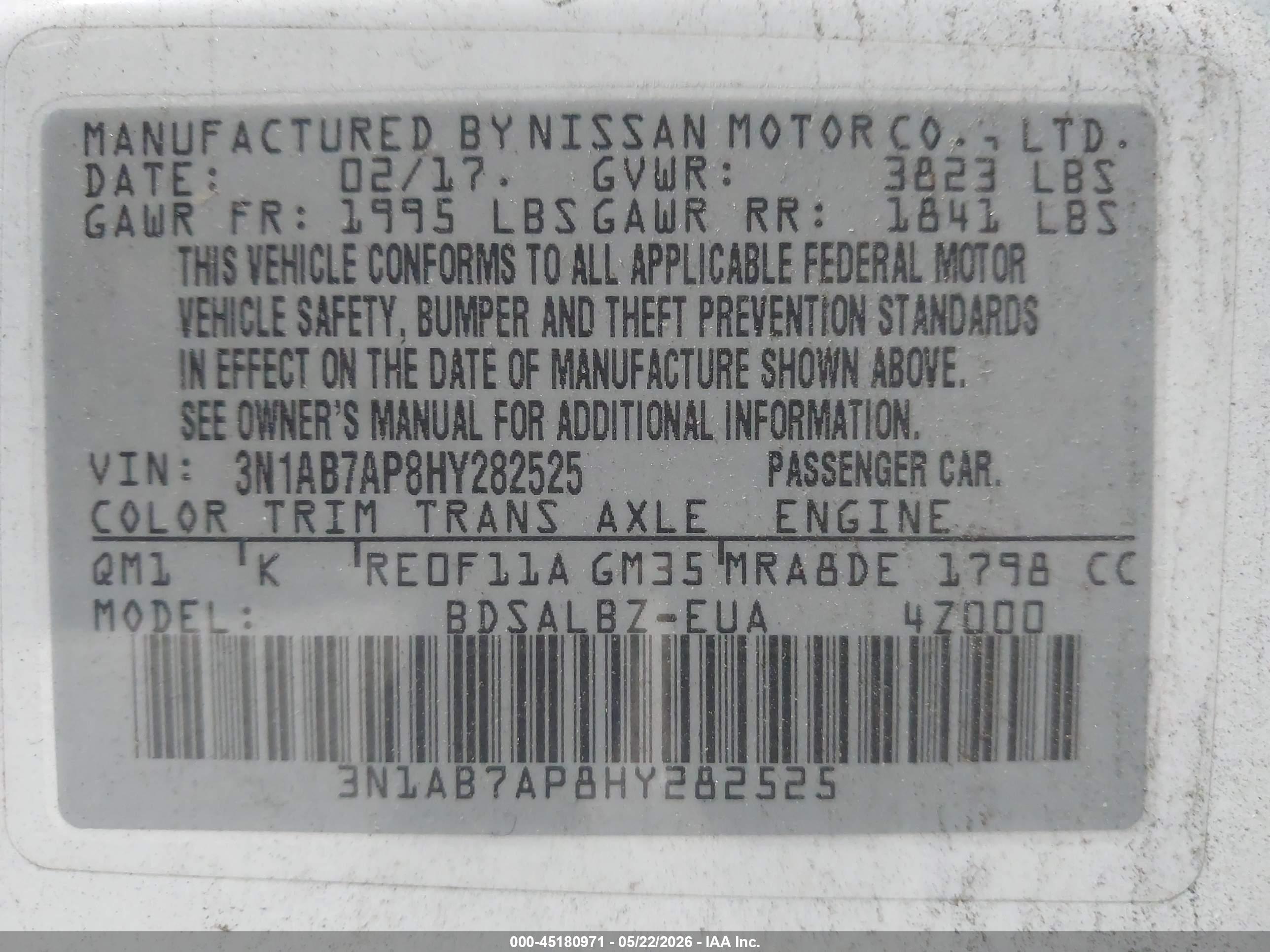 NISSAN SENTRA image 9