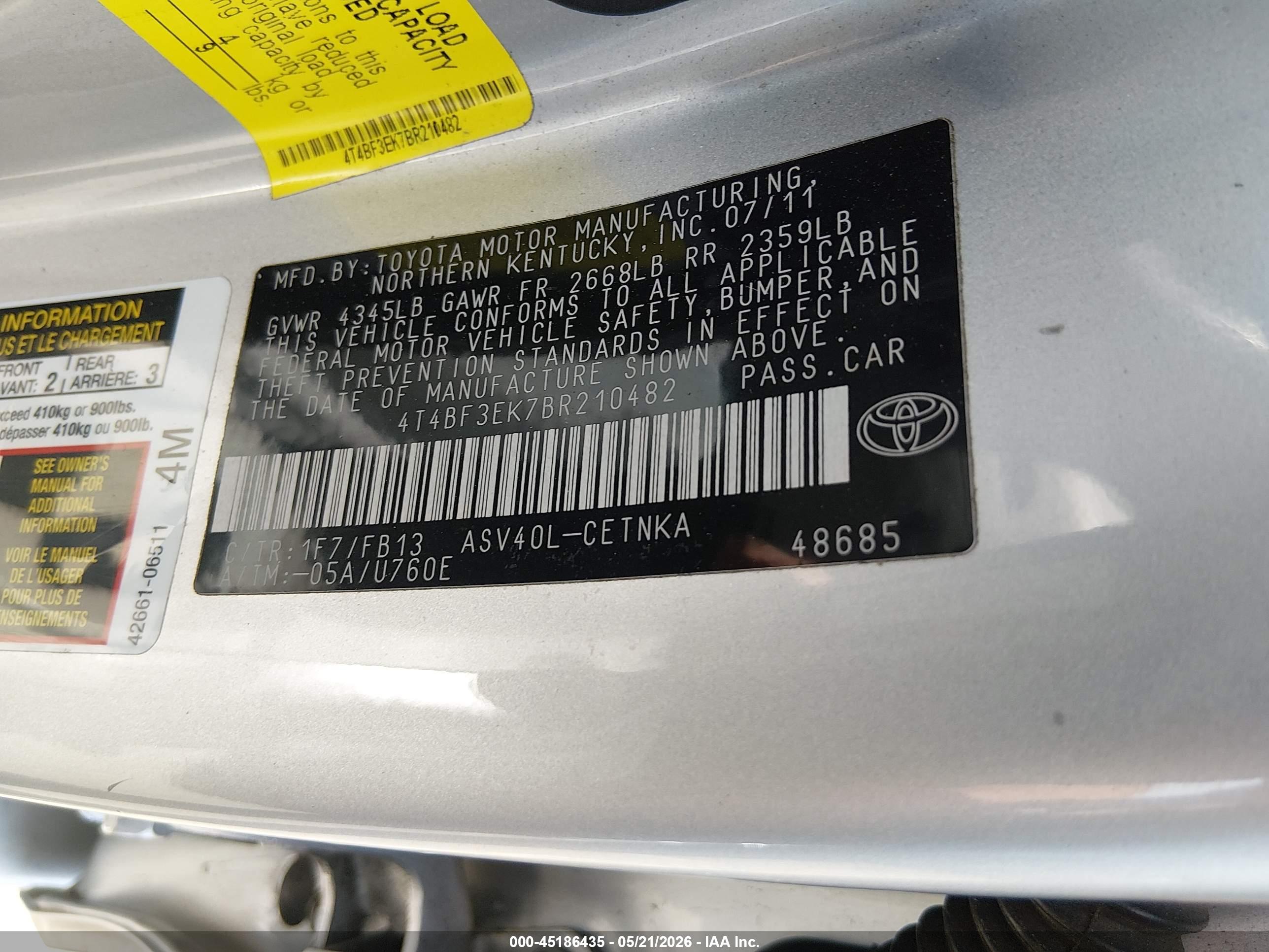TOYOTA CAMRY image 9