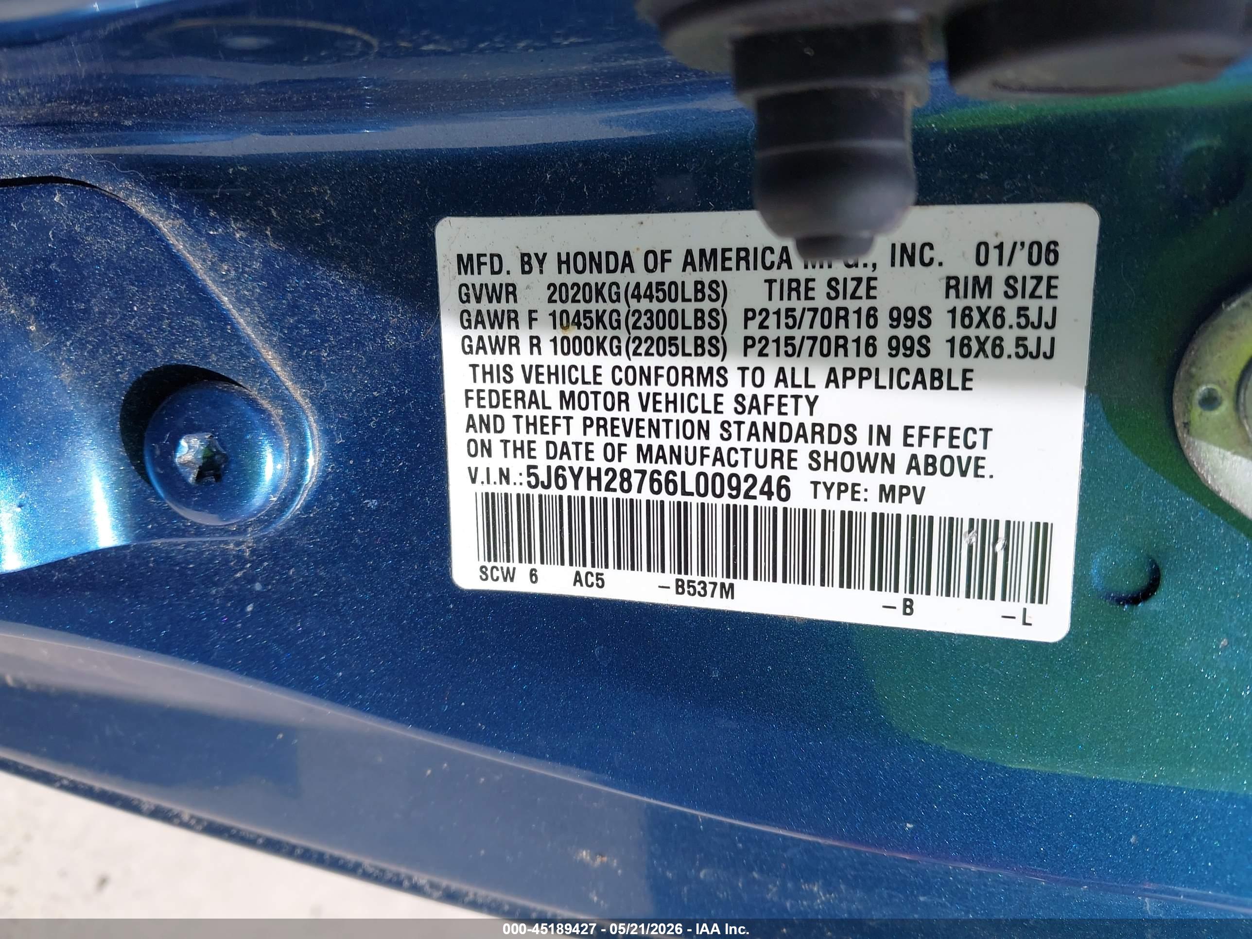 HONDA ELEMENT image 9