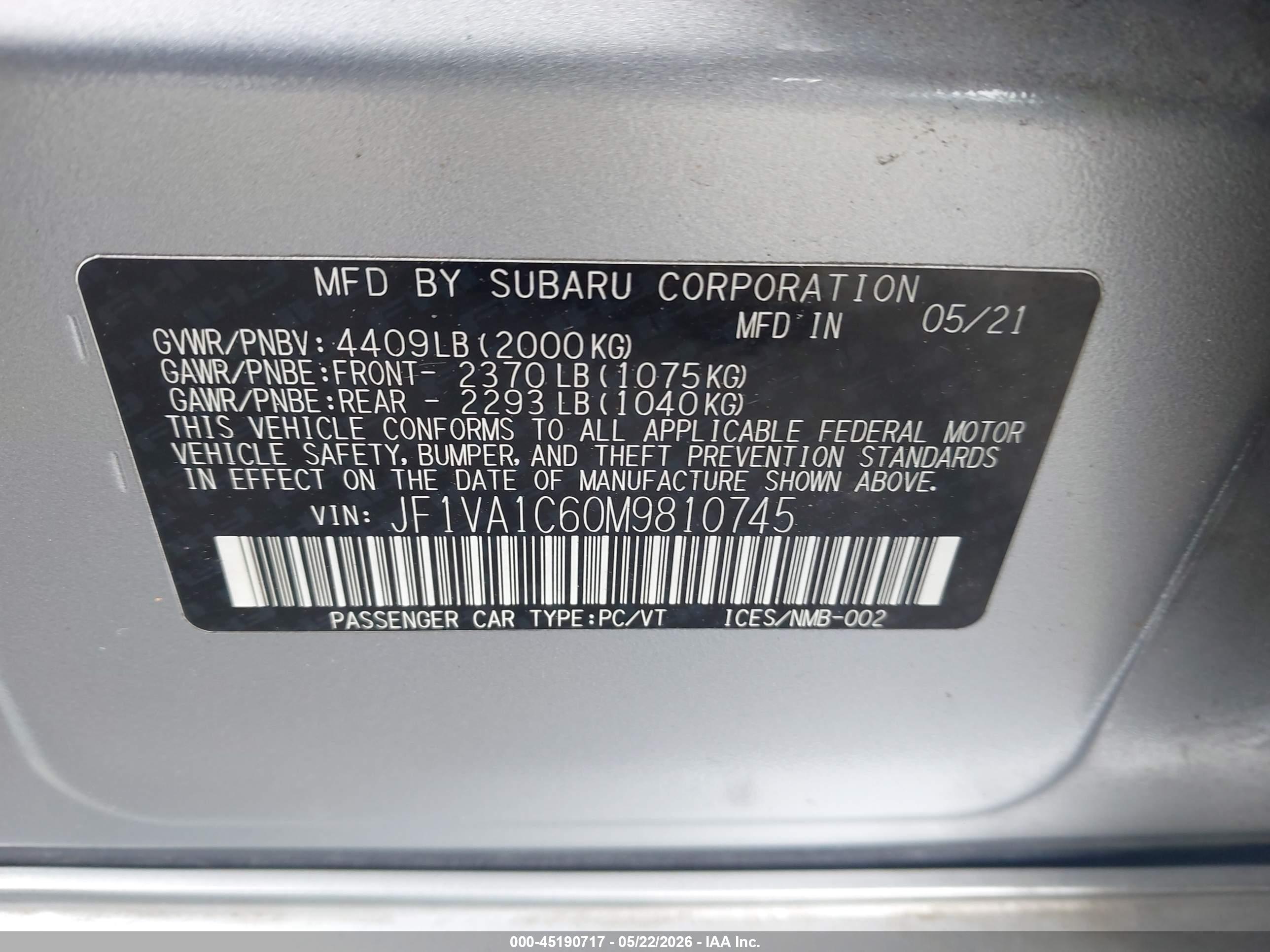 SUBARU WRX image 9