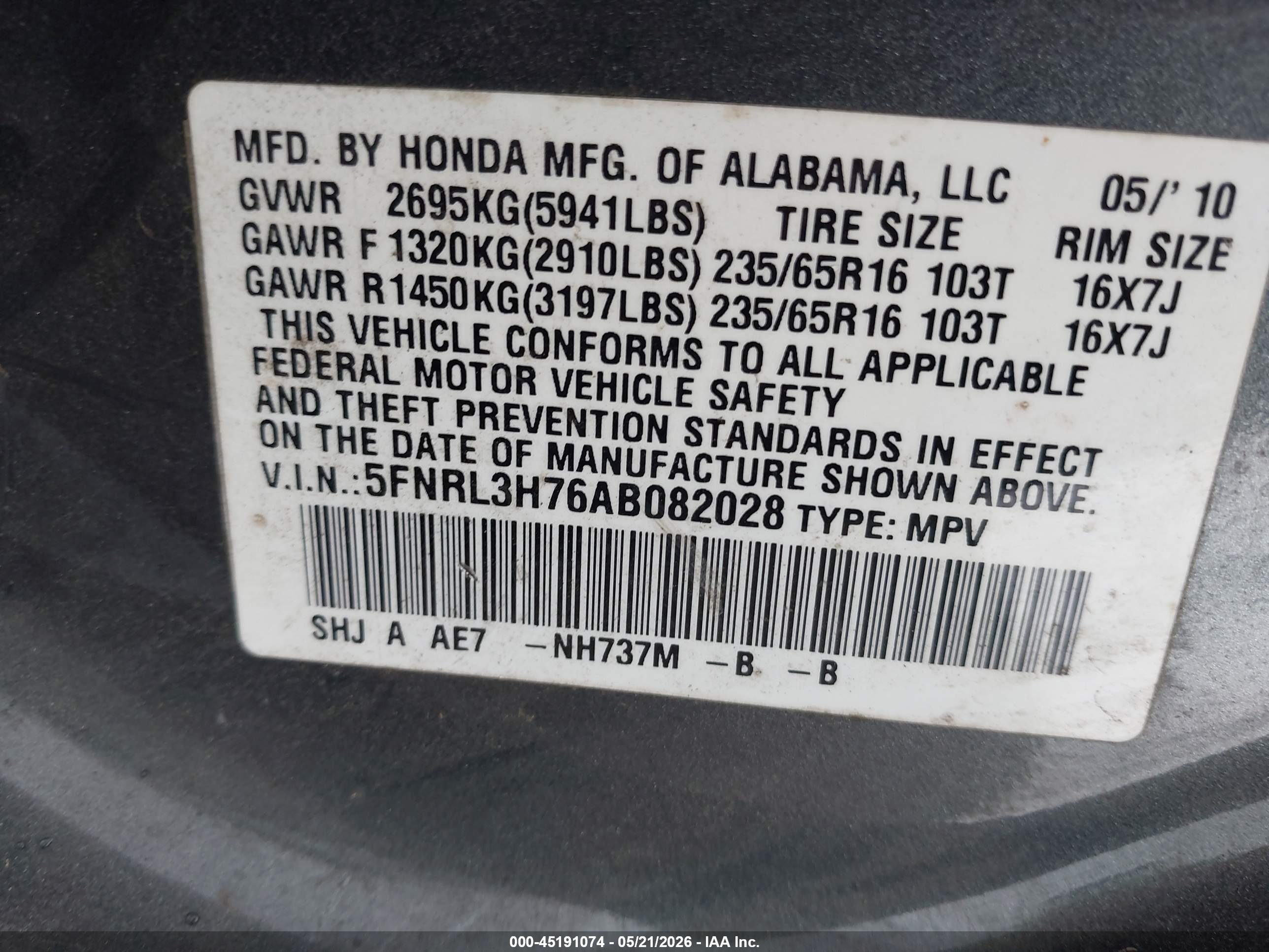 HONDA ODYSSEY image 9