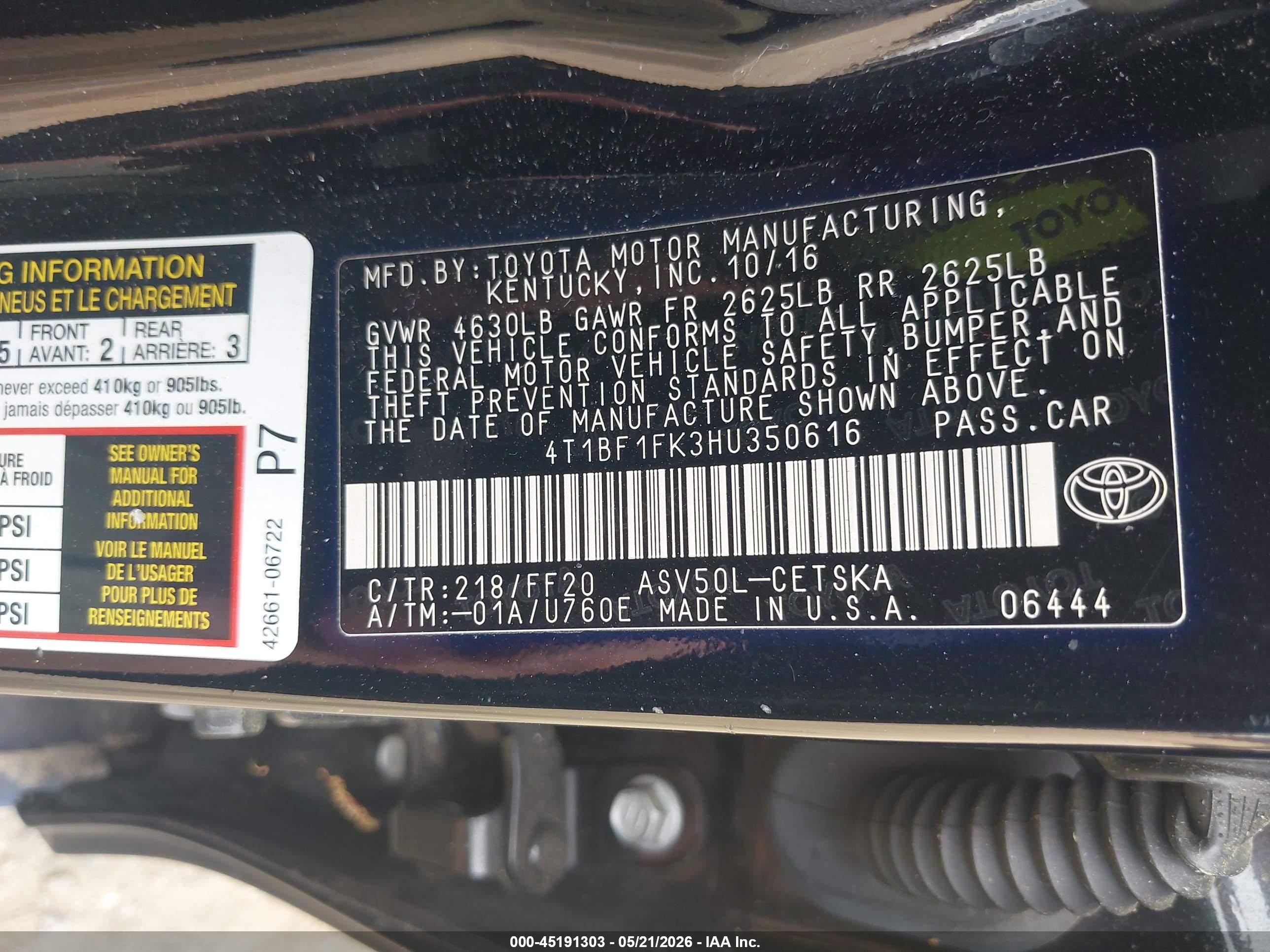 TOYOTA CAMRY image 9