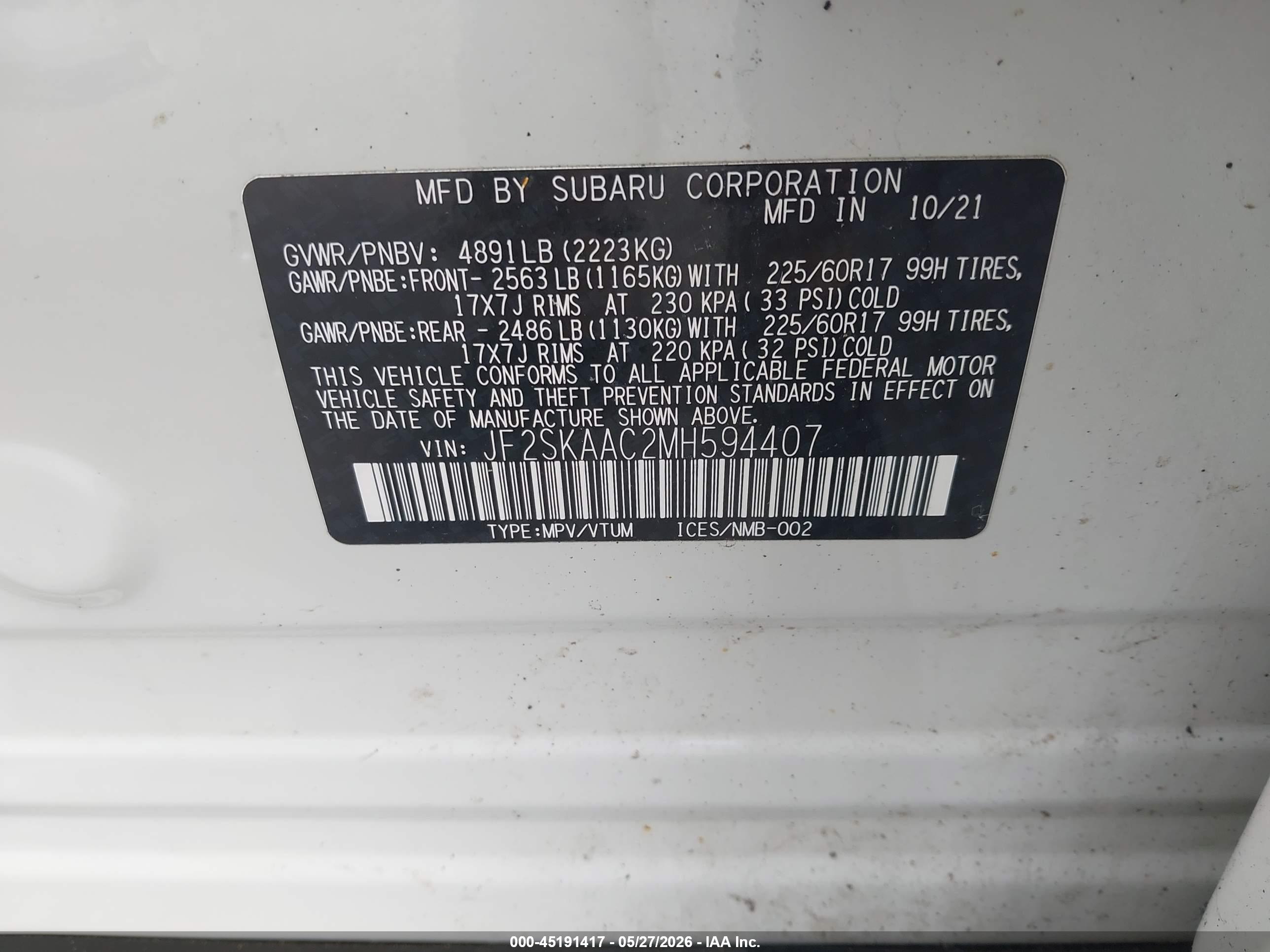 SUBARU FORESTER image 9