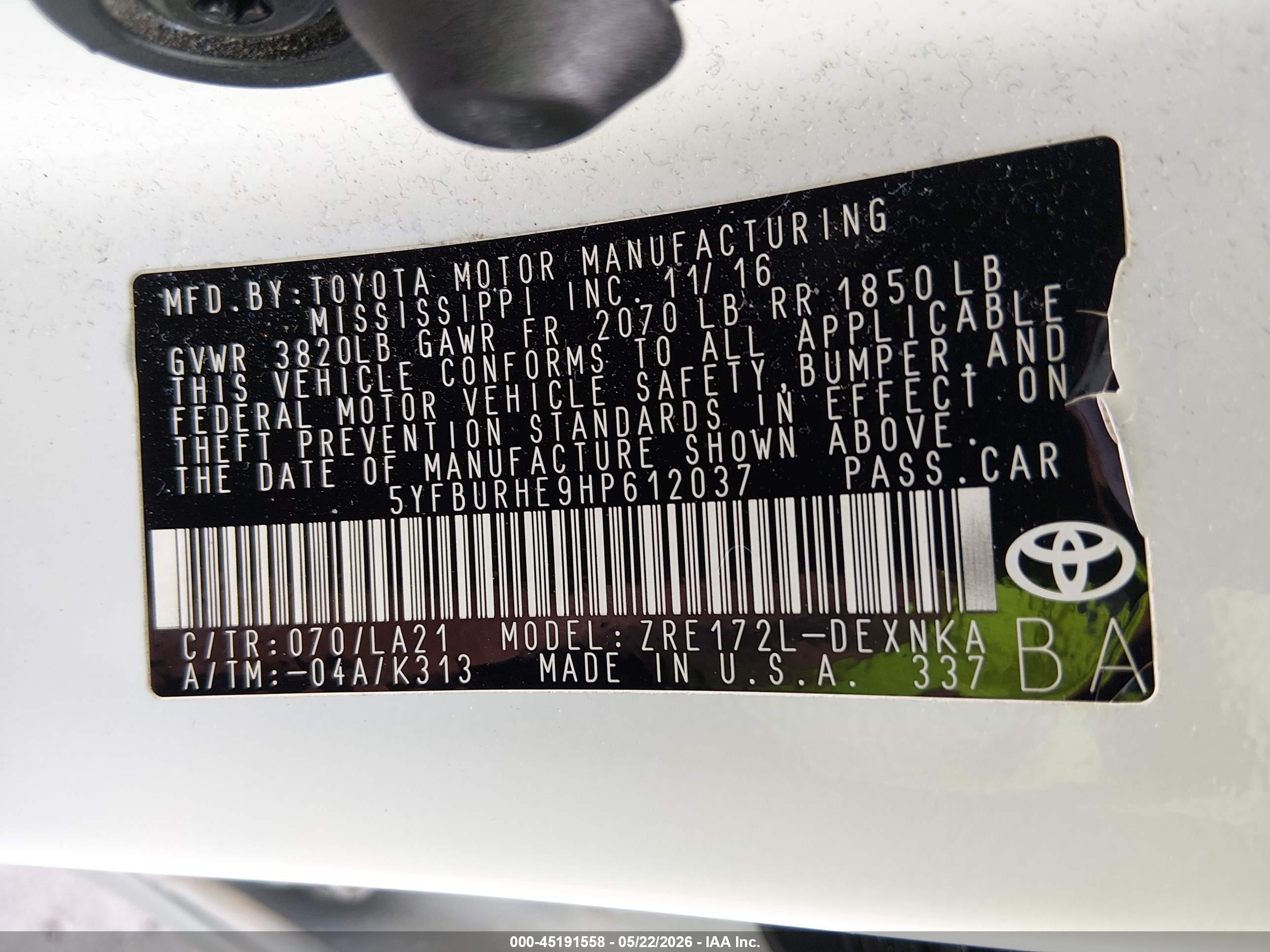 TOYOTA COROLLA image 9