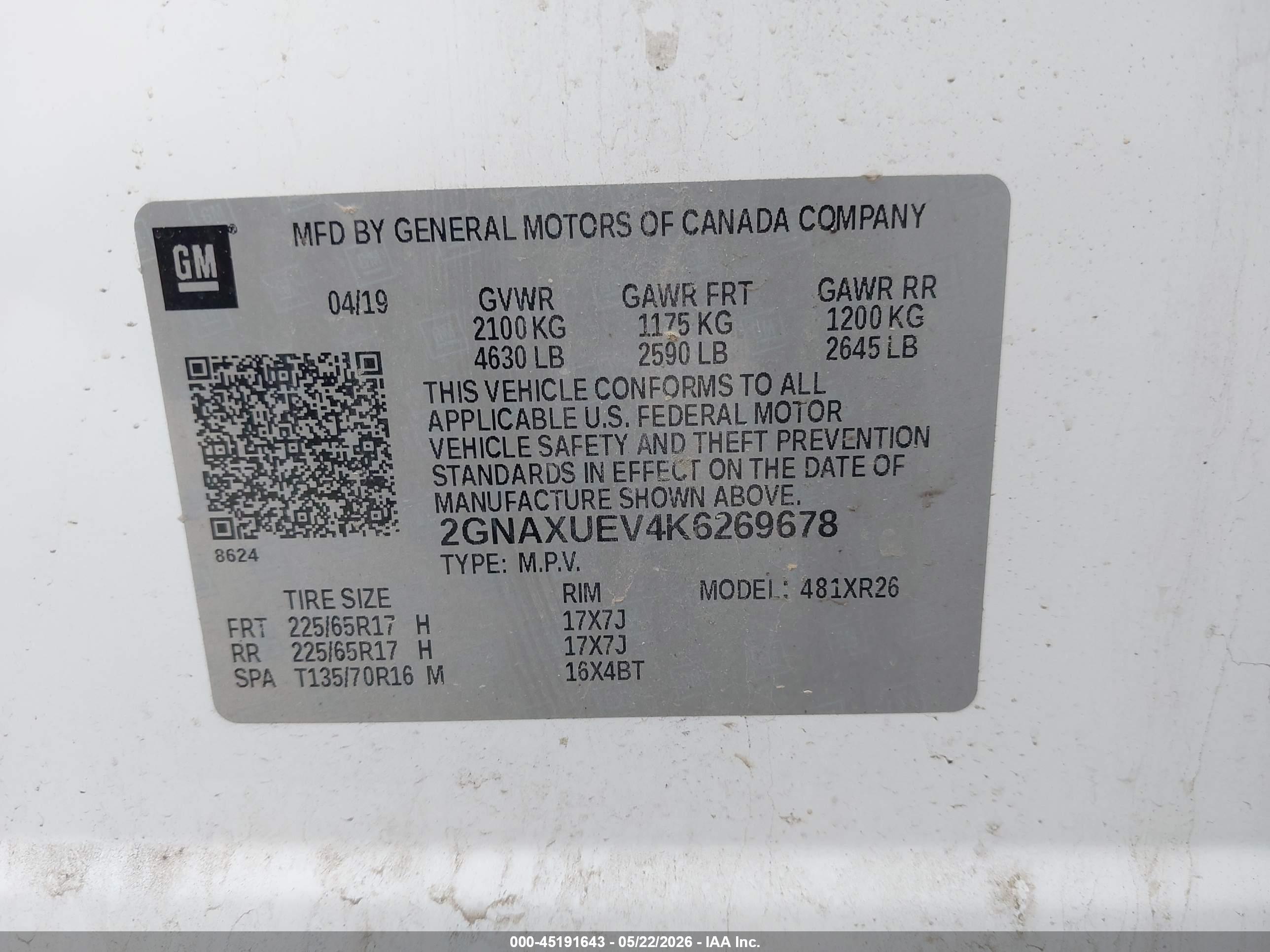 CHEVROLET EQUINOX image 9