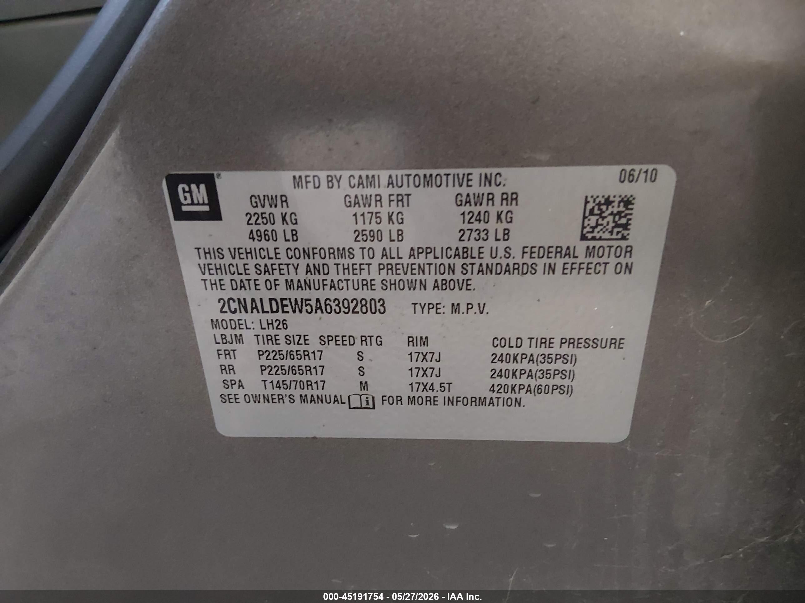 CHEVROLET EQUINOX image 9
