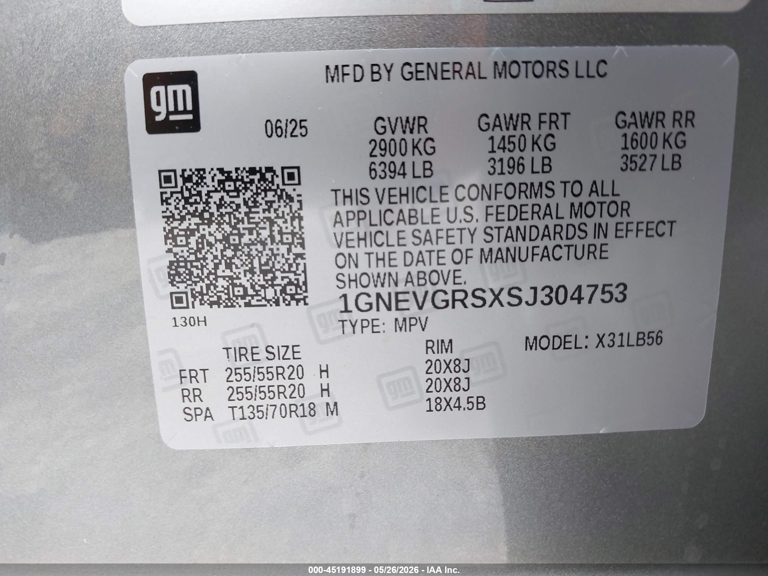 CHEVROLET TRAVERSE image 9