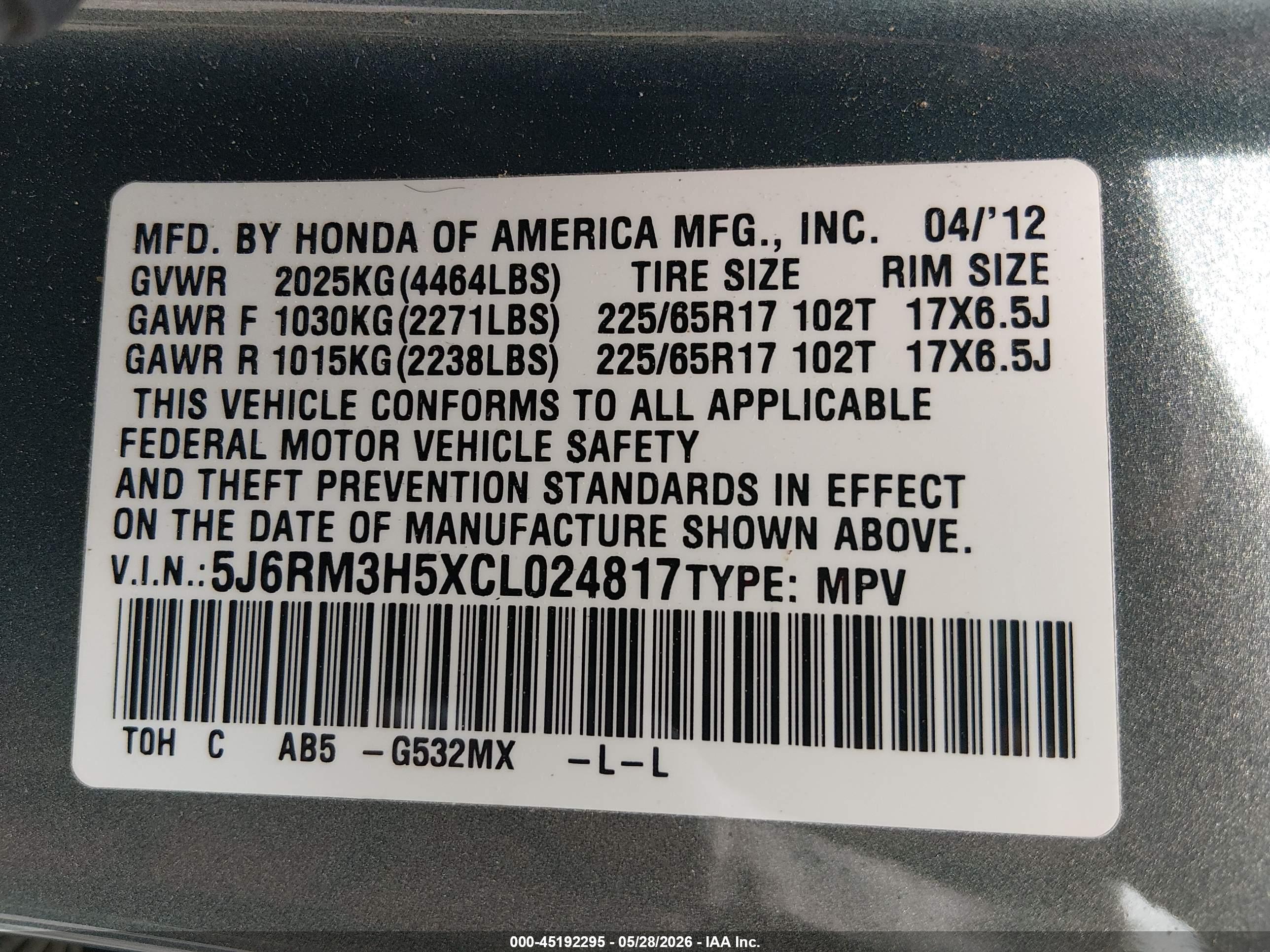 HONDA CR-V image 9