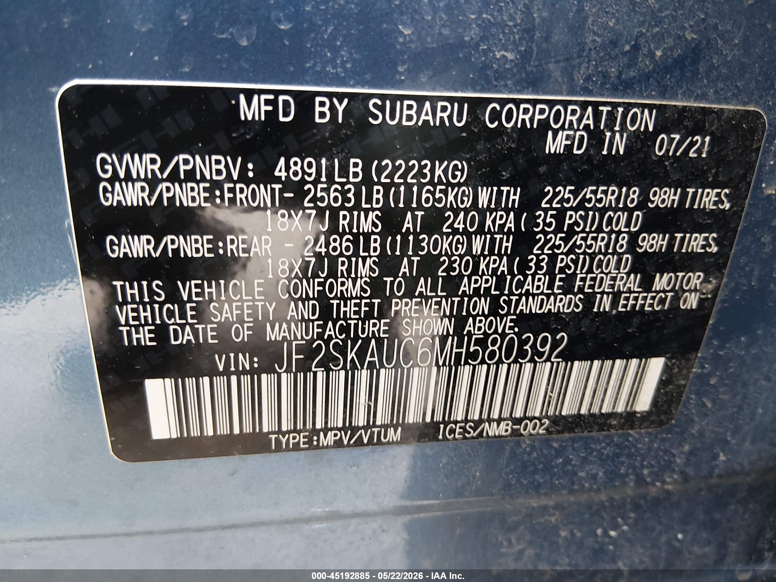 SUBARU FORESTER image 9