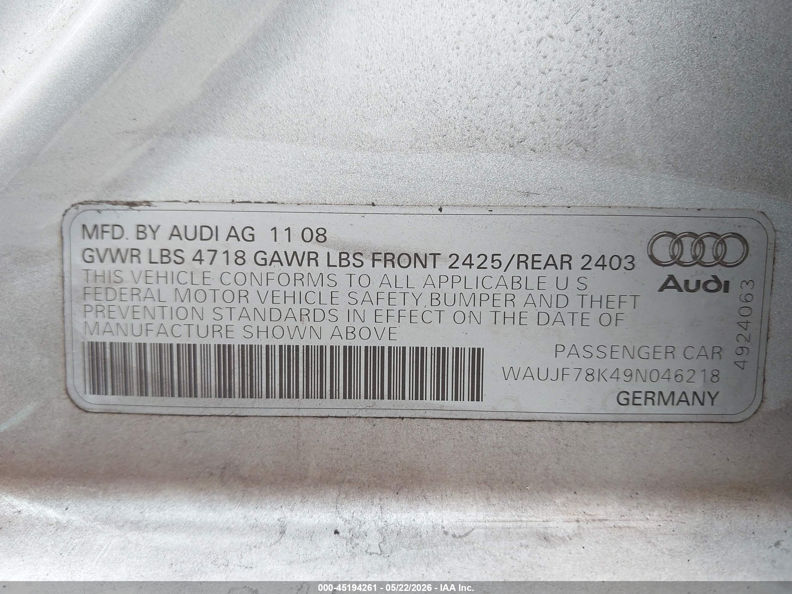 AUDI A4 image 9