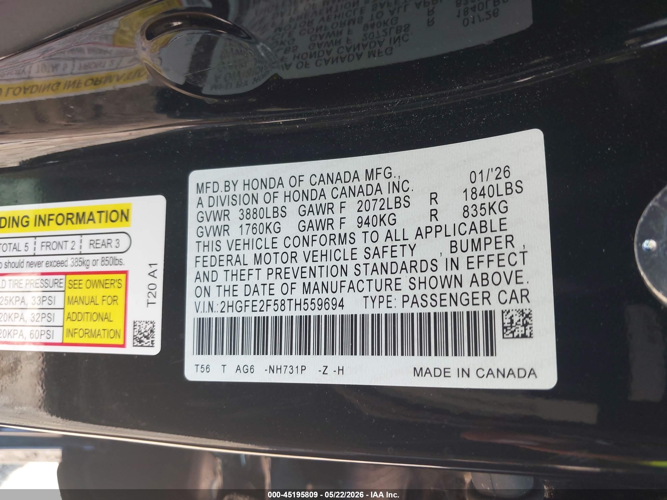 HONDA CIVIC image 9