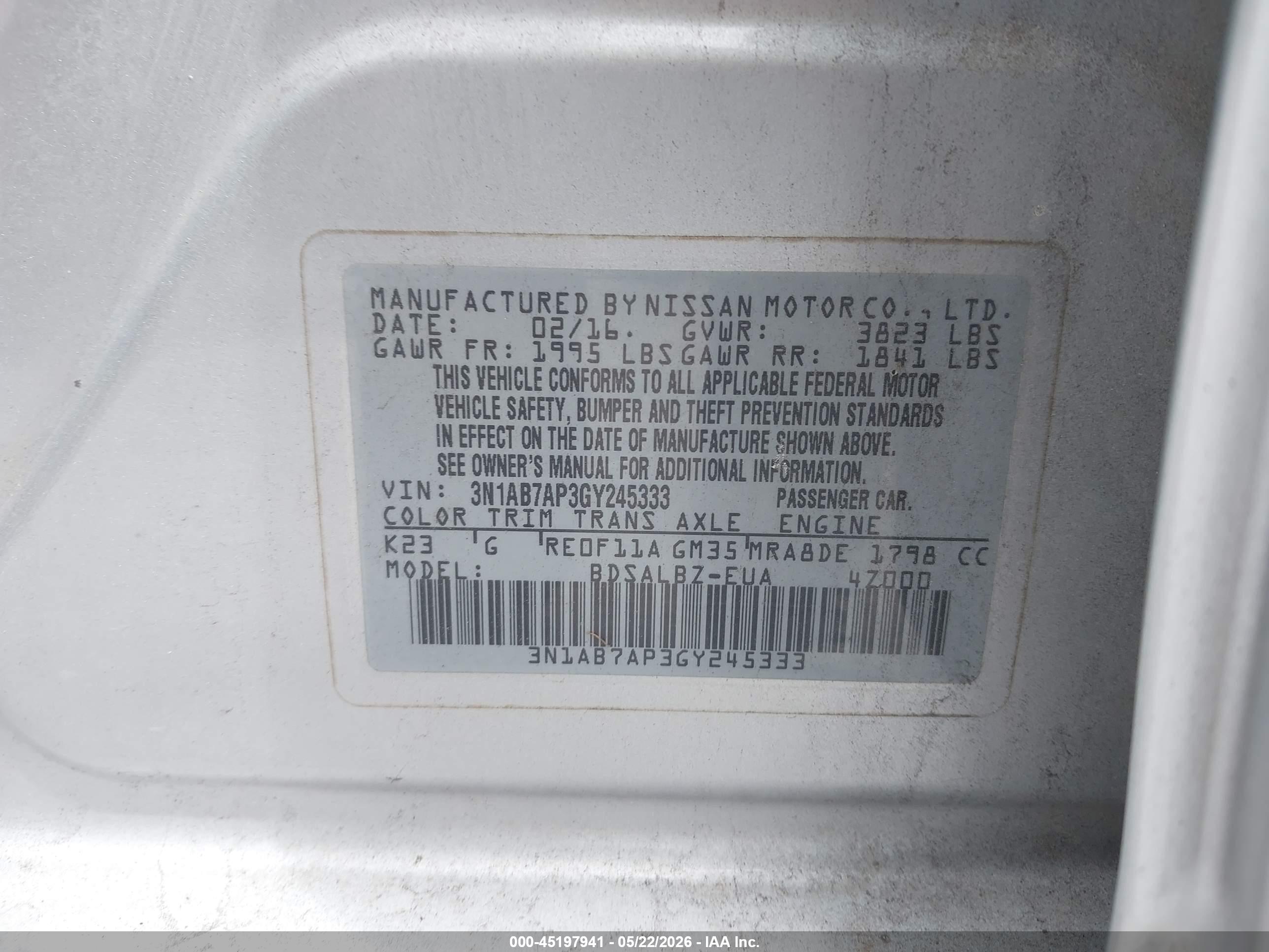 NISSAN SENTRA image 9