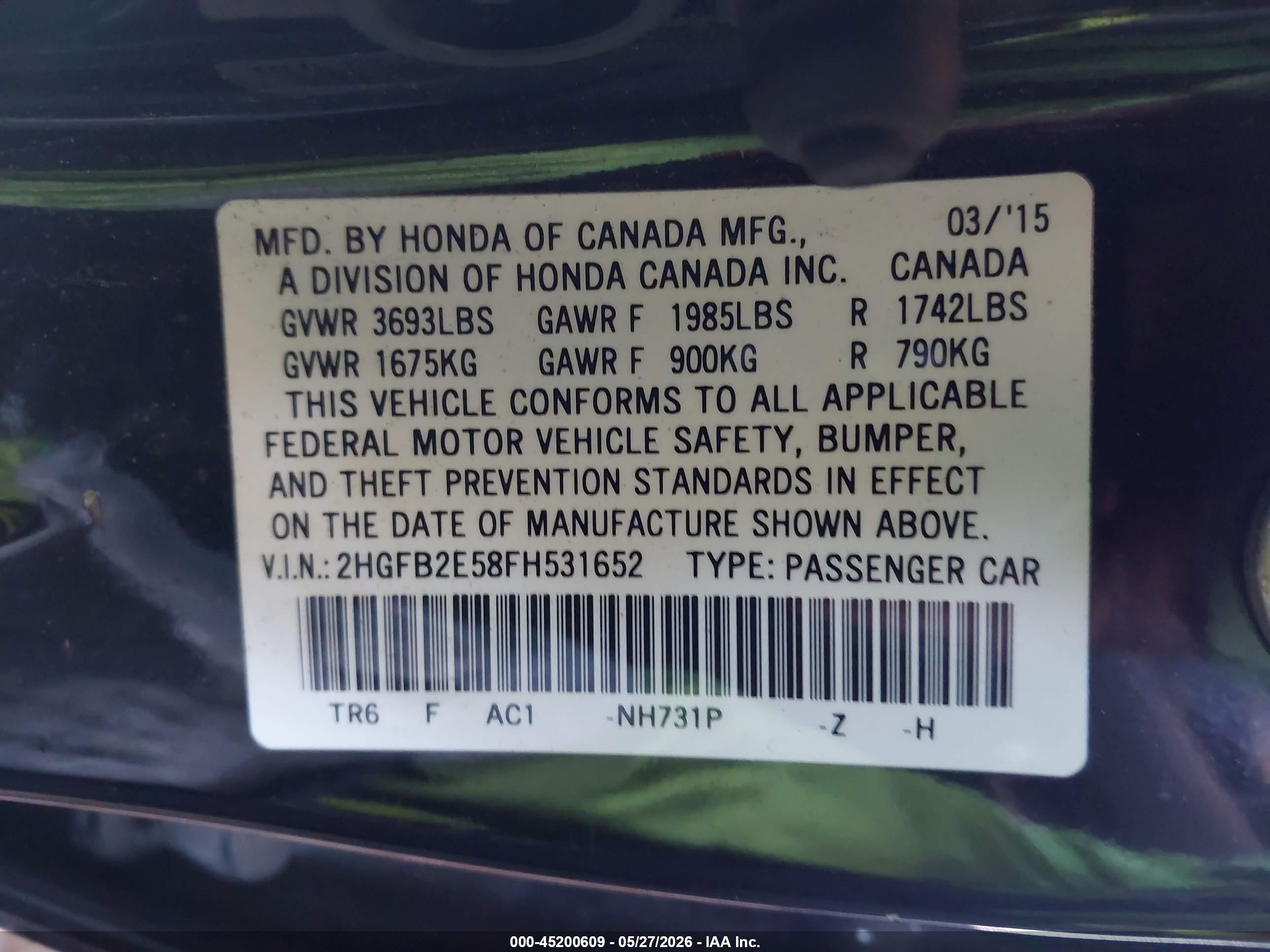 HONDA CIVIC image 9