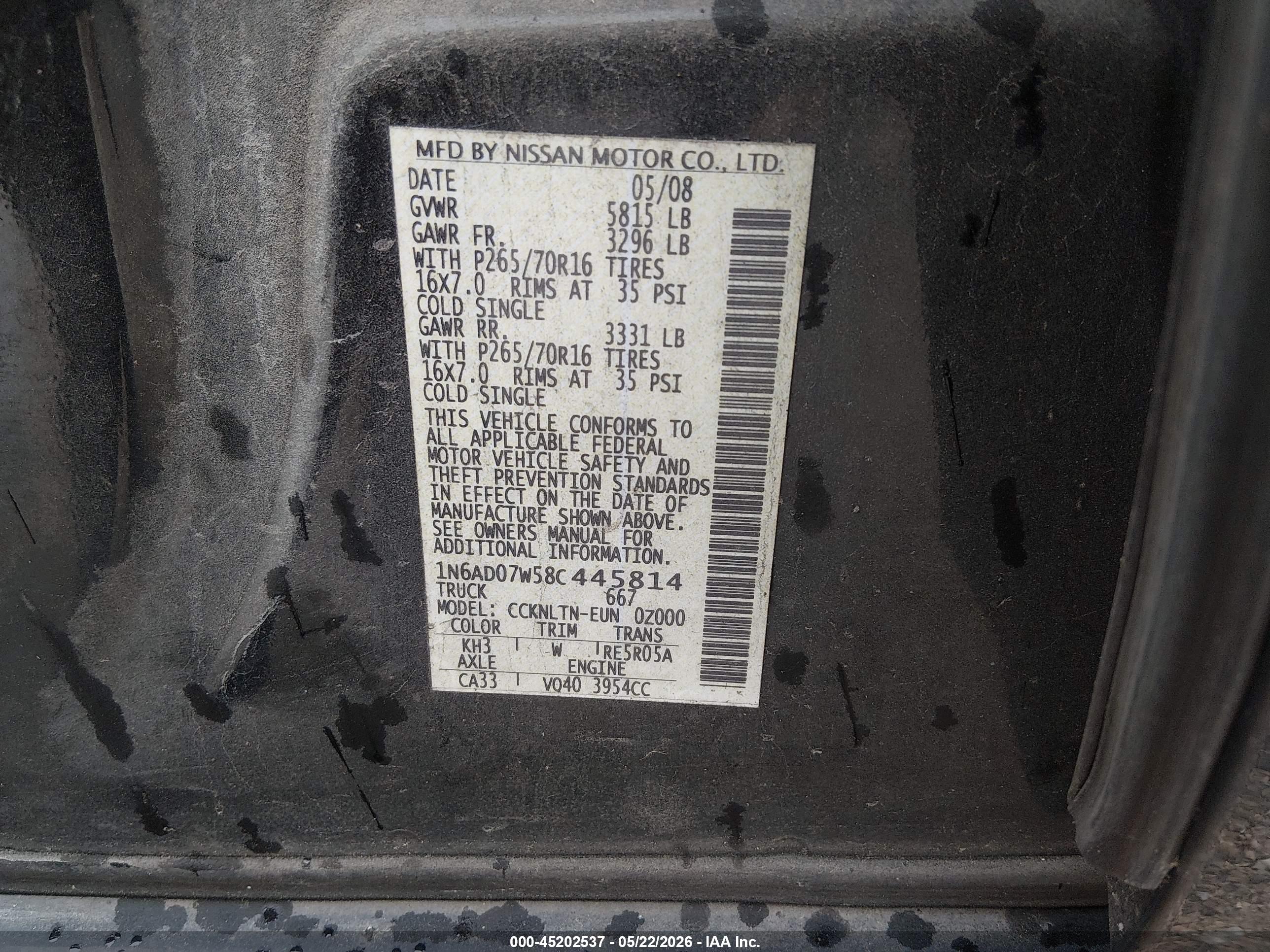NISSAN FRONTIER image 9