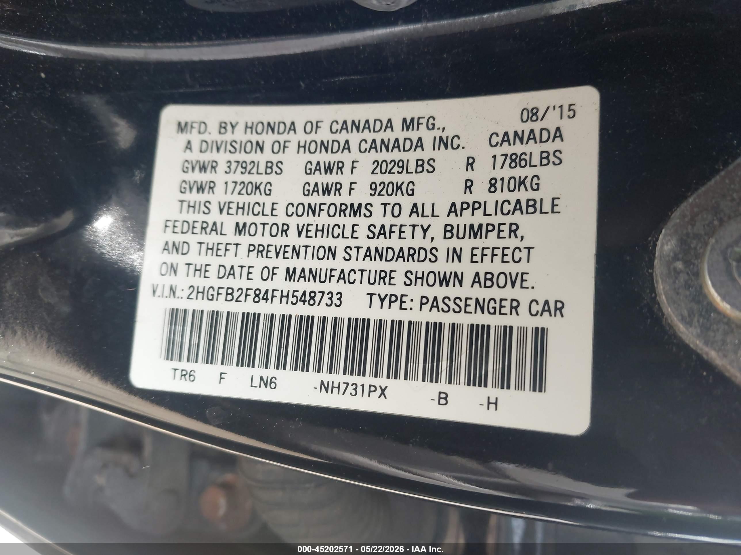 HONDA CIVIC image 9