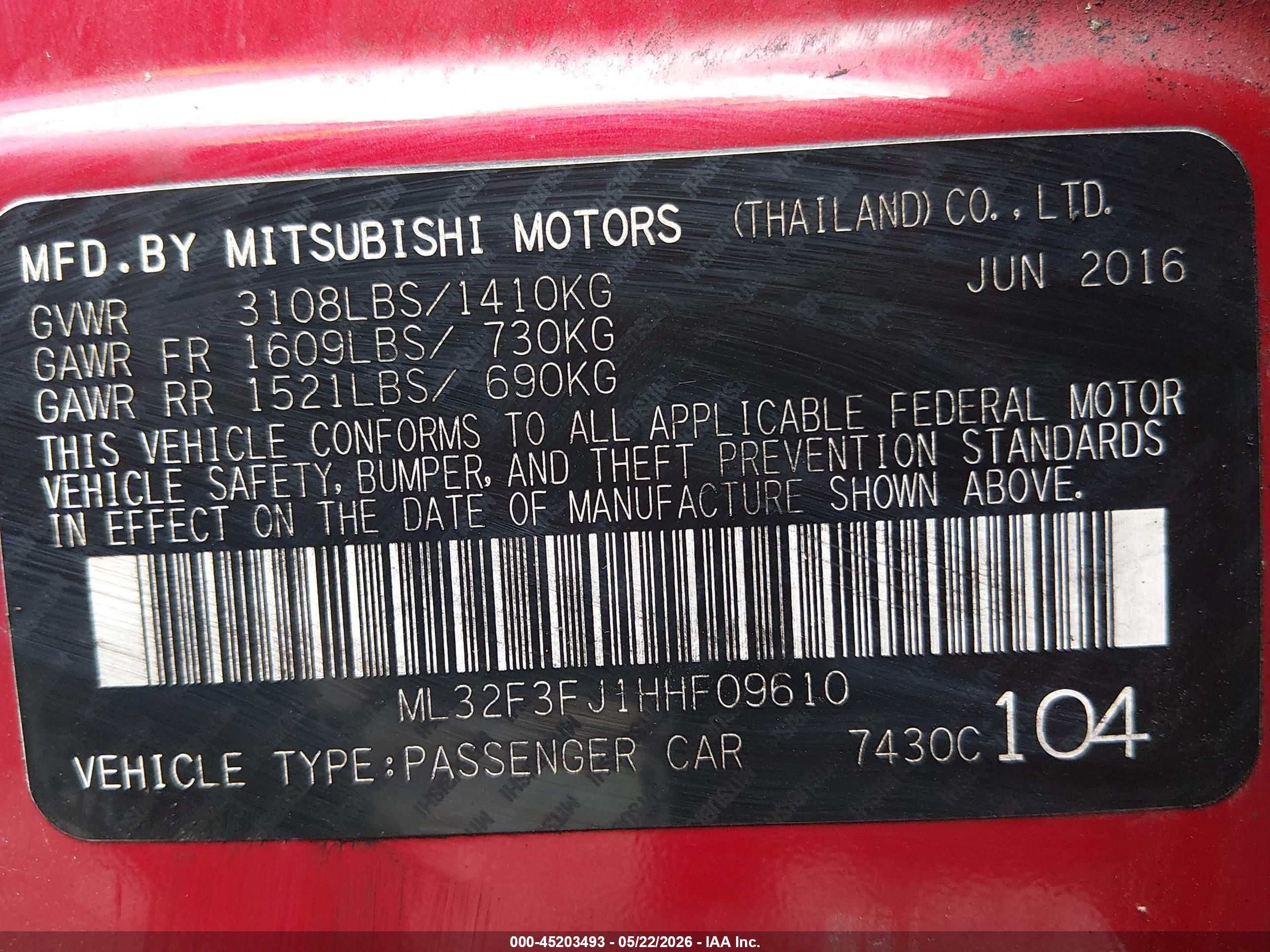 MITSUBISHI MIRAGE image 9