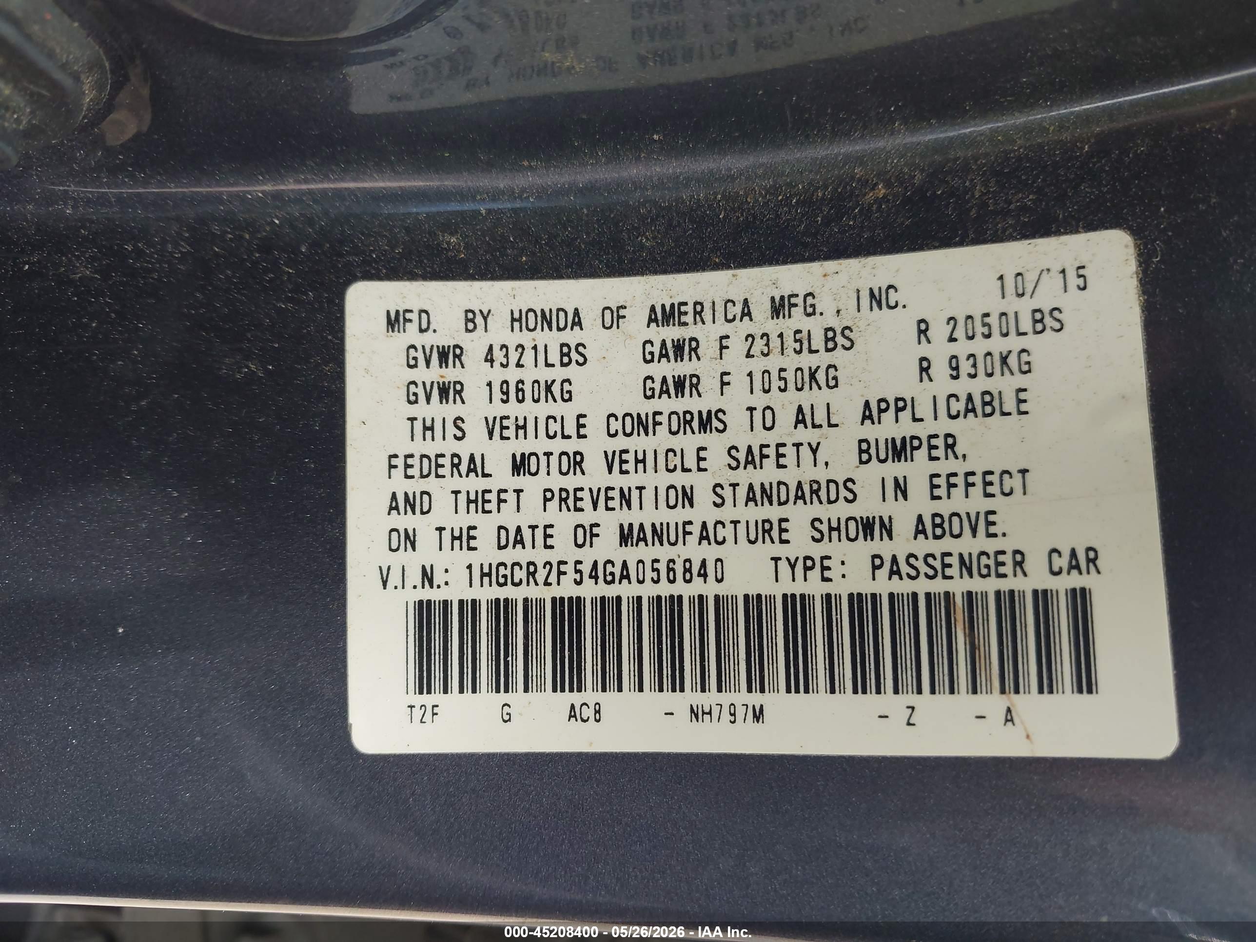 HONDA ACCORD image 9