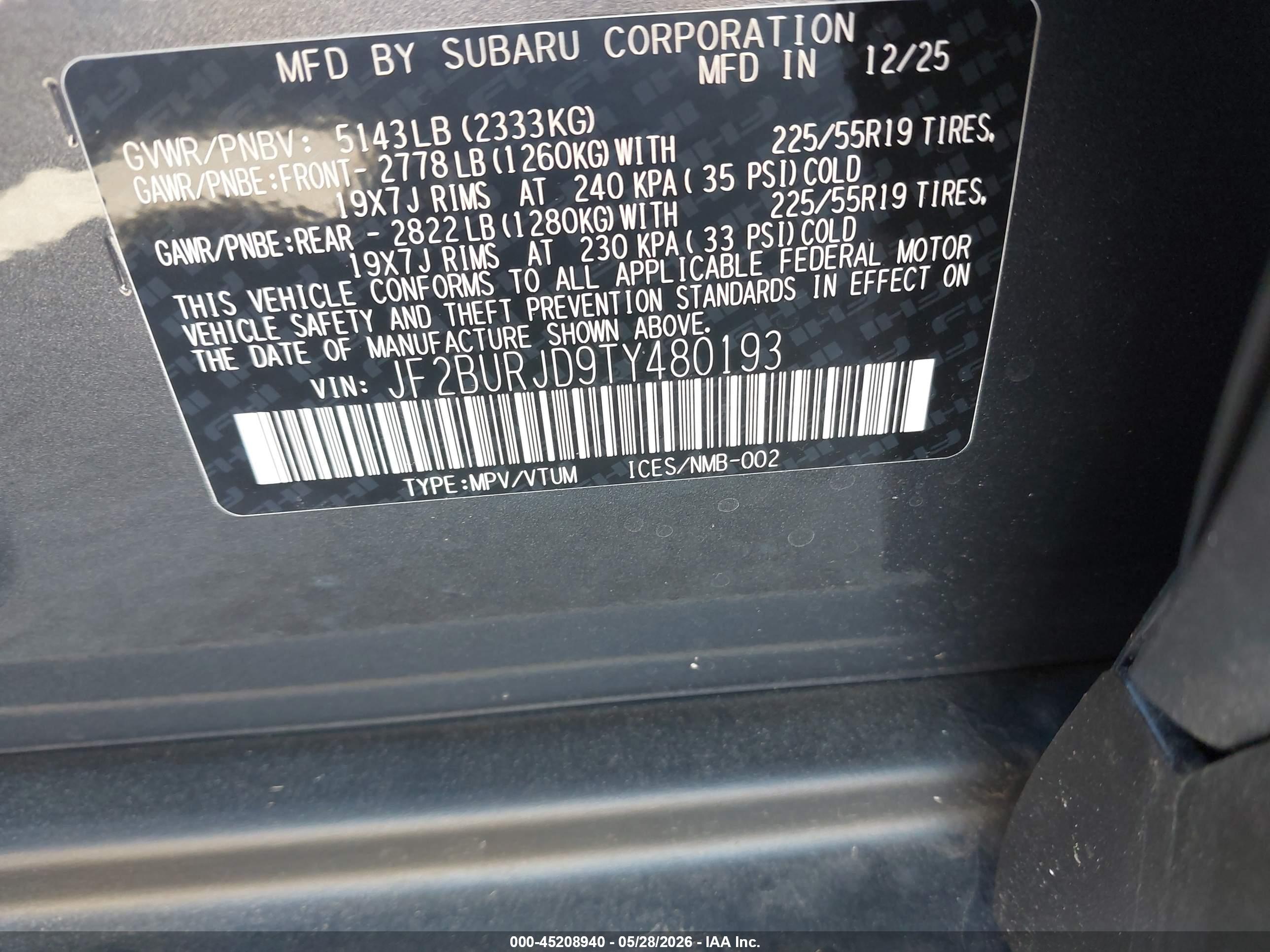 SUBARU OUTBACK image 9